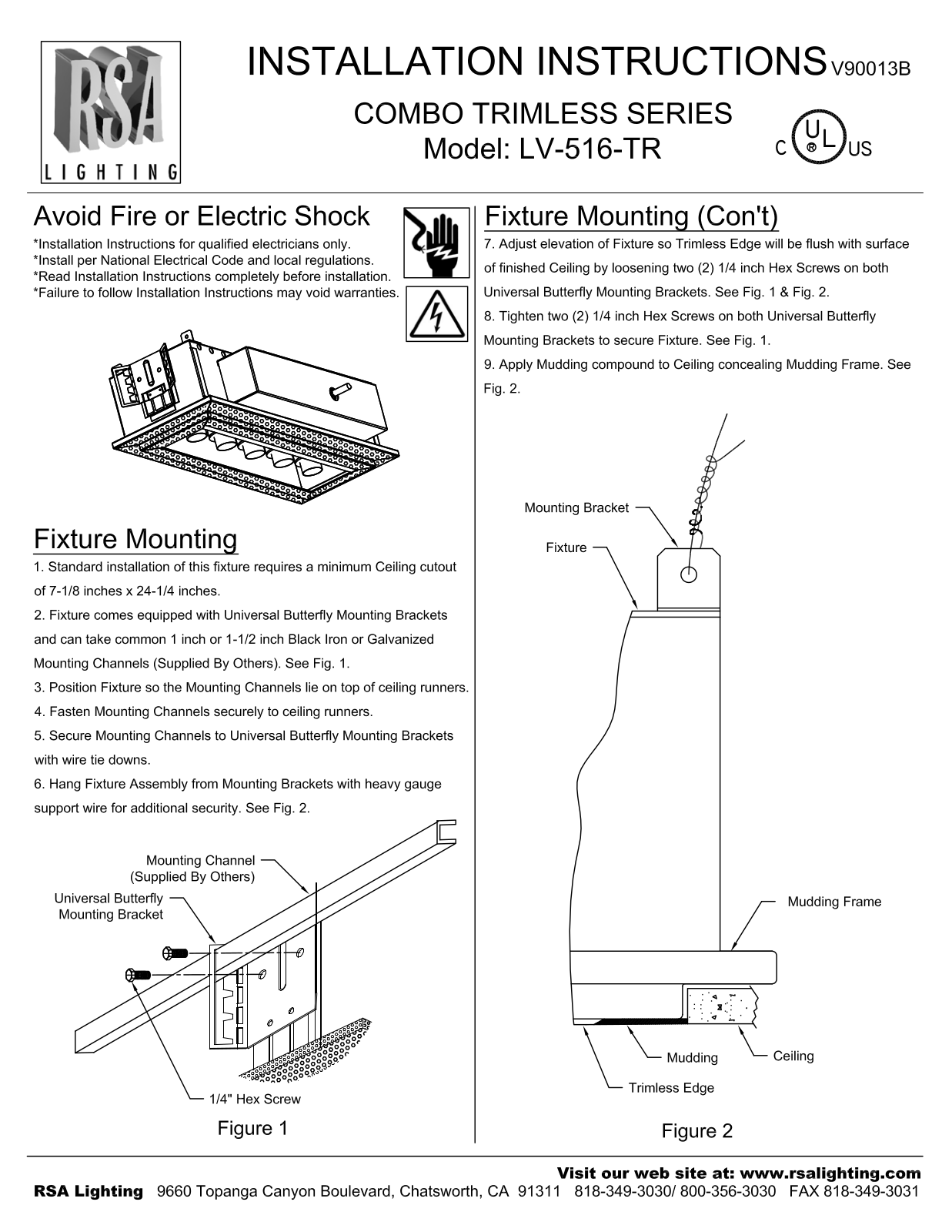 Cooper Lighting LV-516-TR User Manual