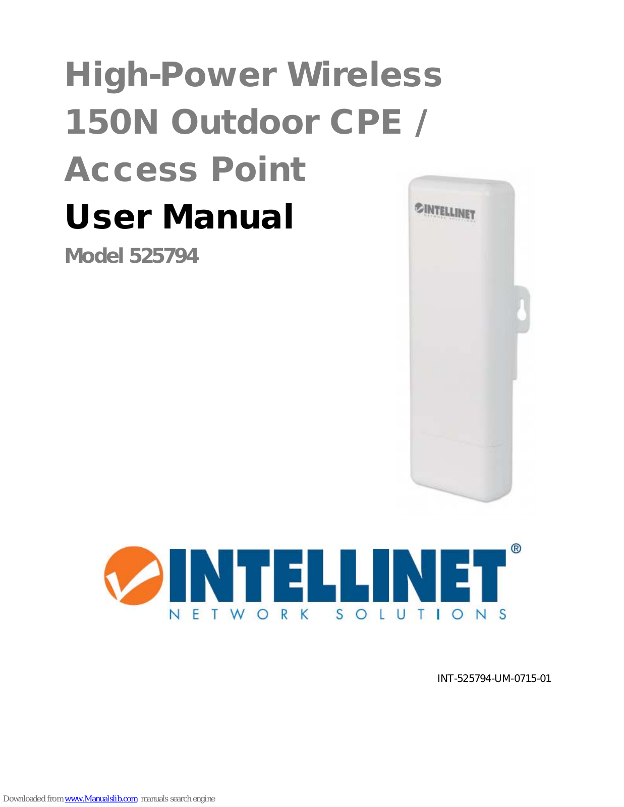 Intellinet 525794 User Manual