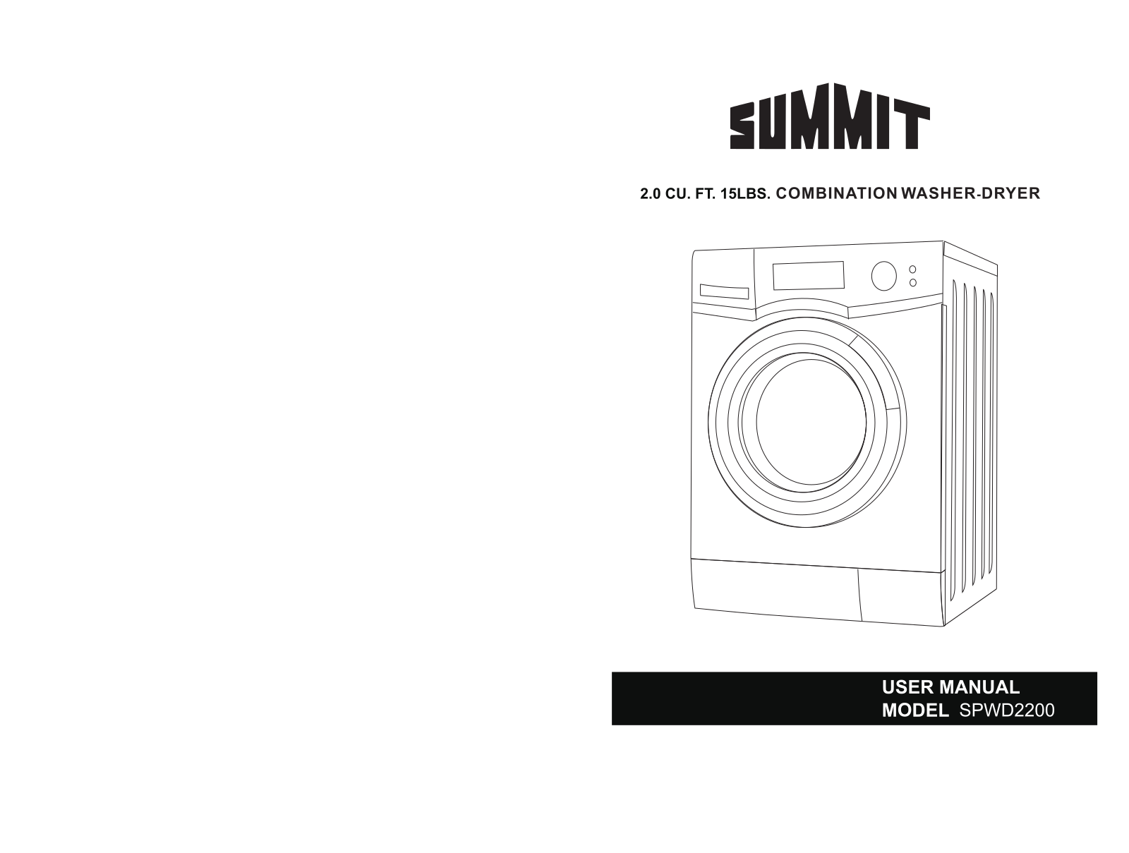 Summit SPWD2200 User Manual