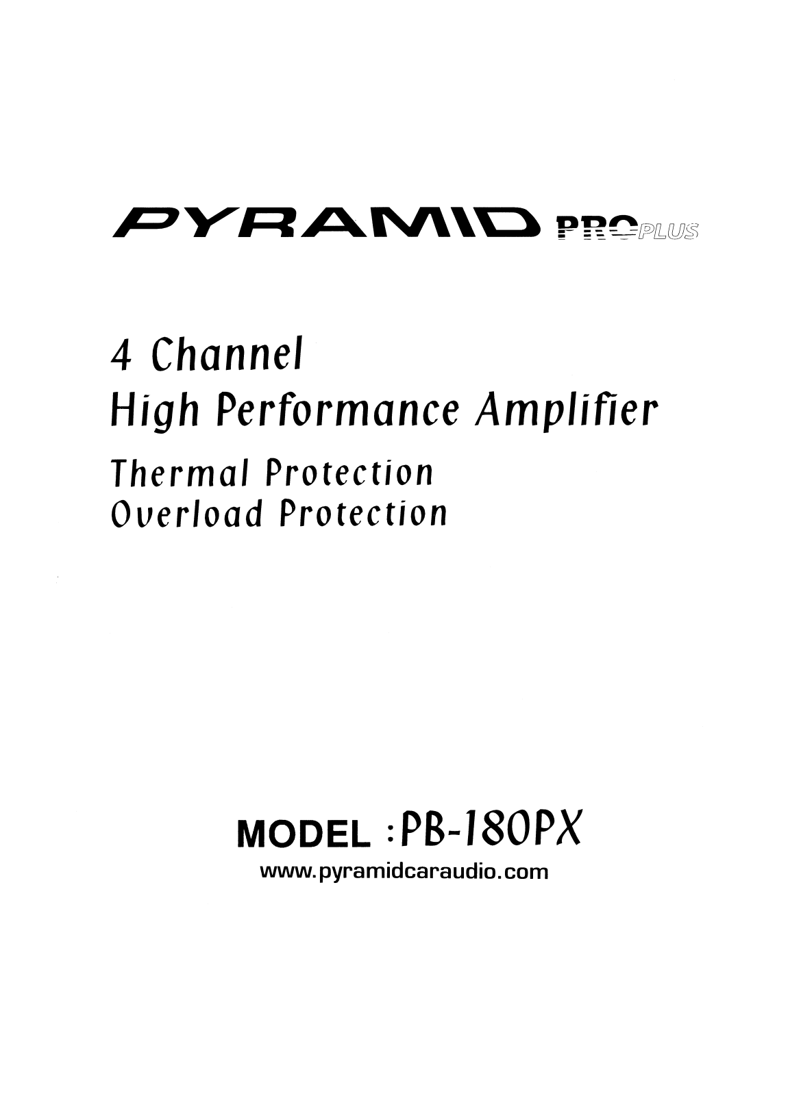 Pyramid PB-180PX User Manual