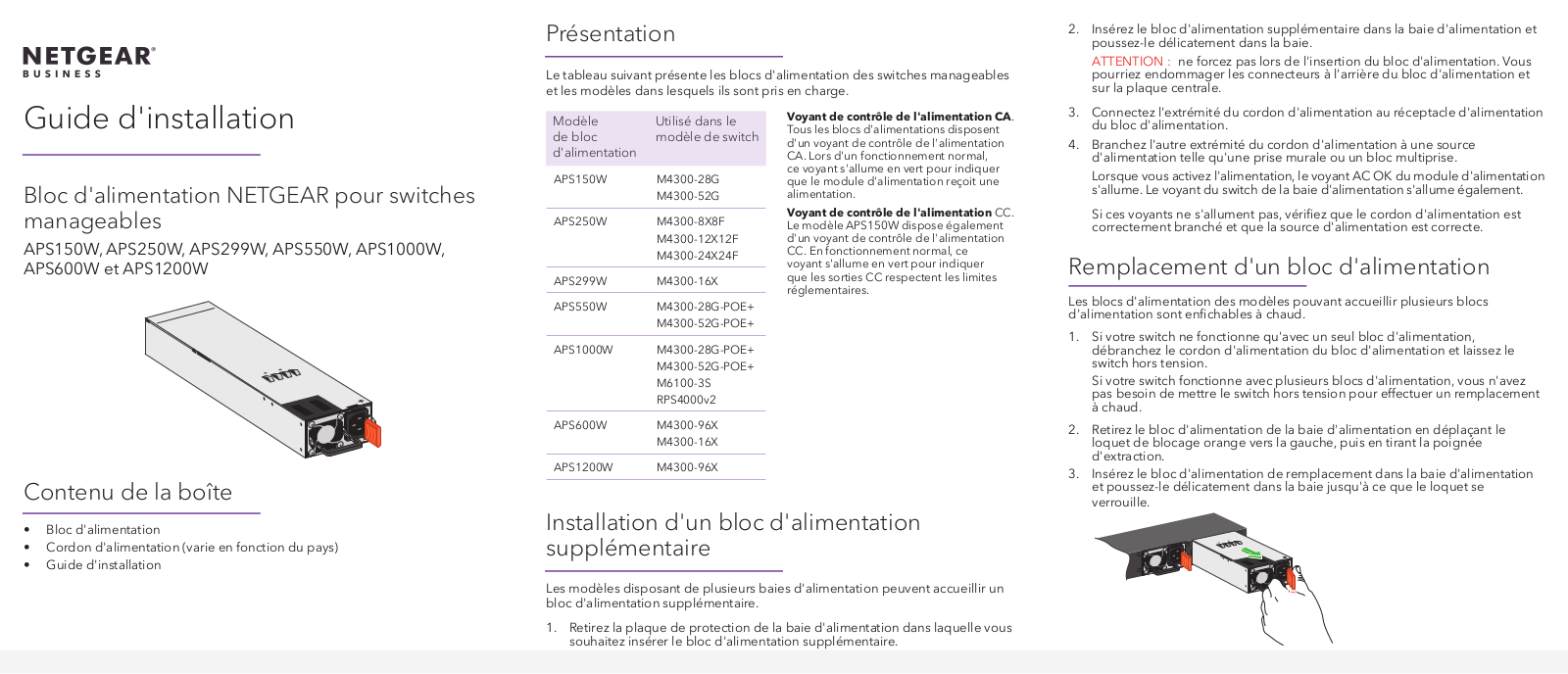 Netgear APS1000W Installation Manual