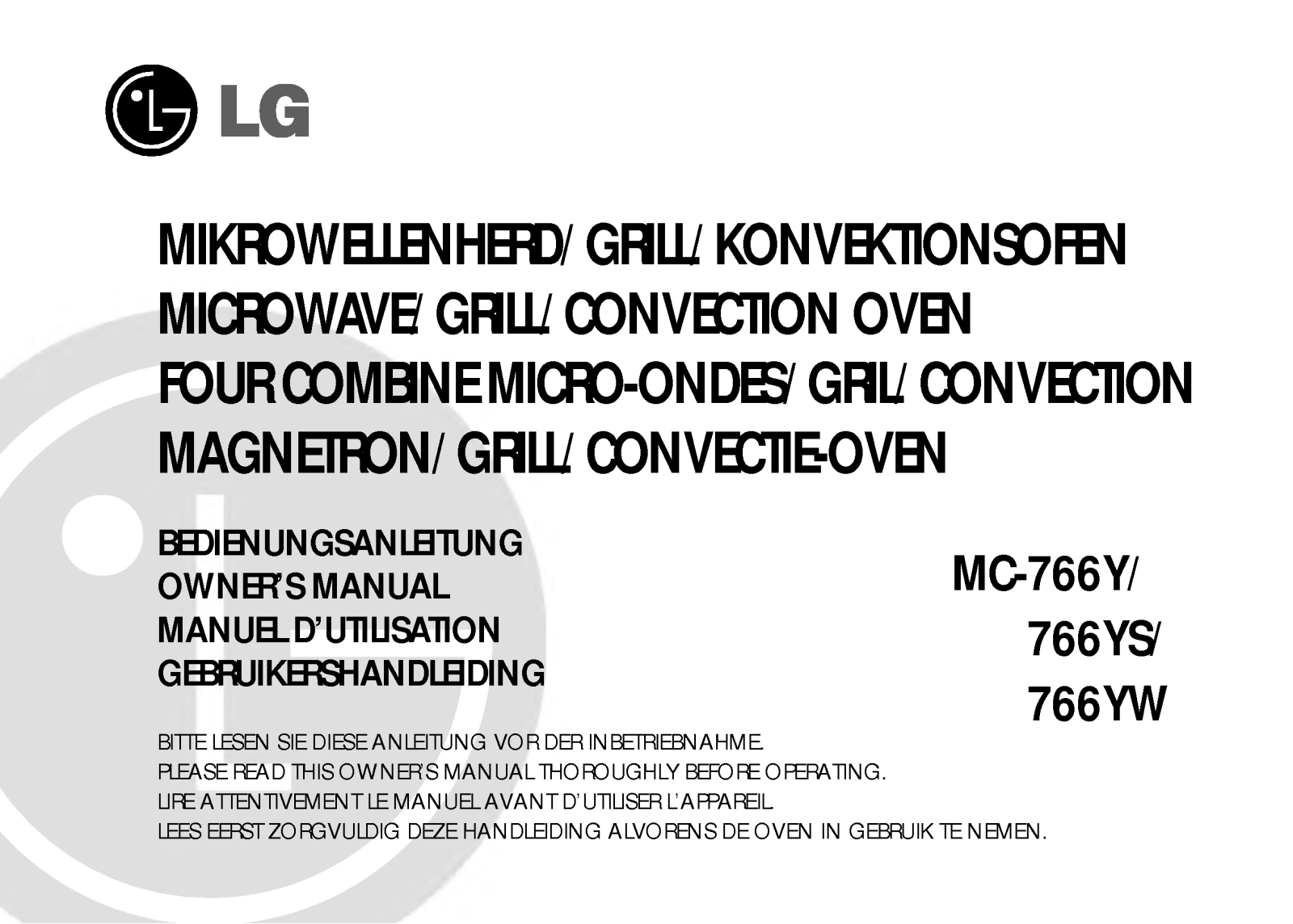 LG MC-766YW User Manual
