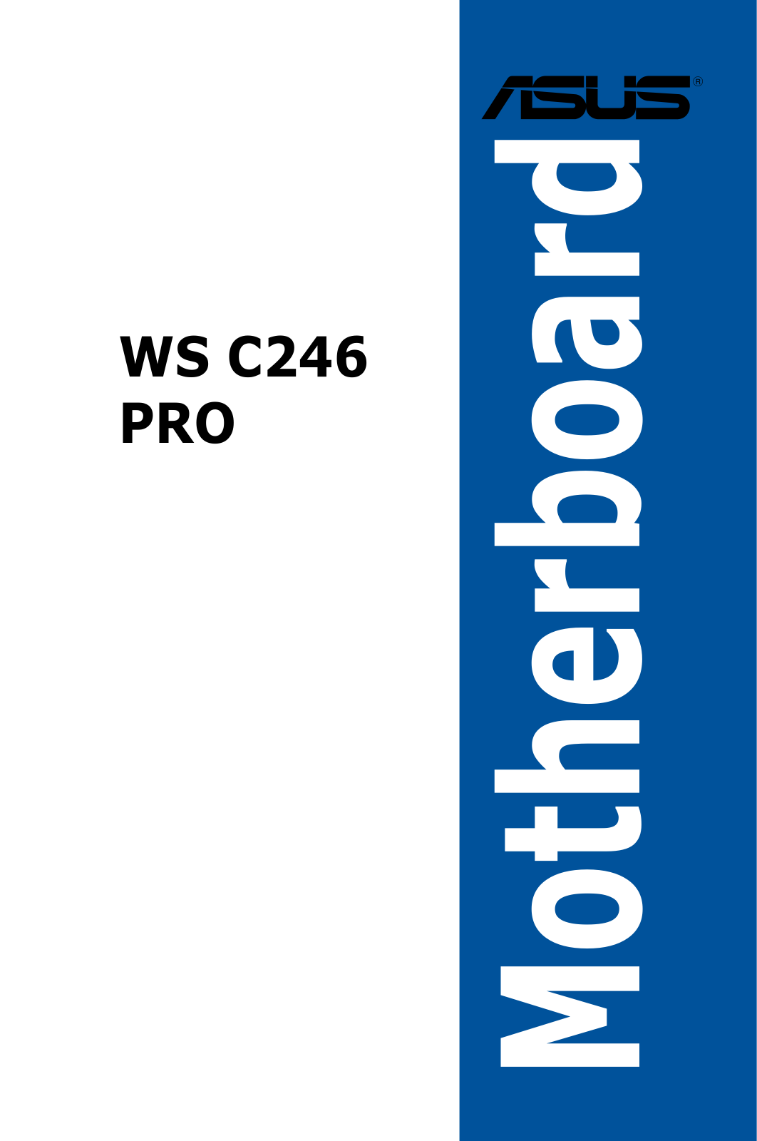 ASUS WS C246 Pro operation manual