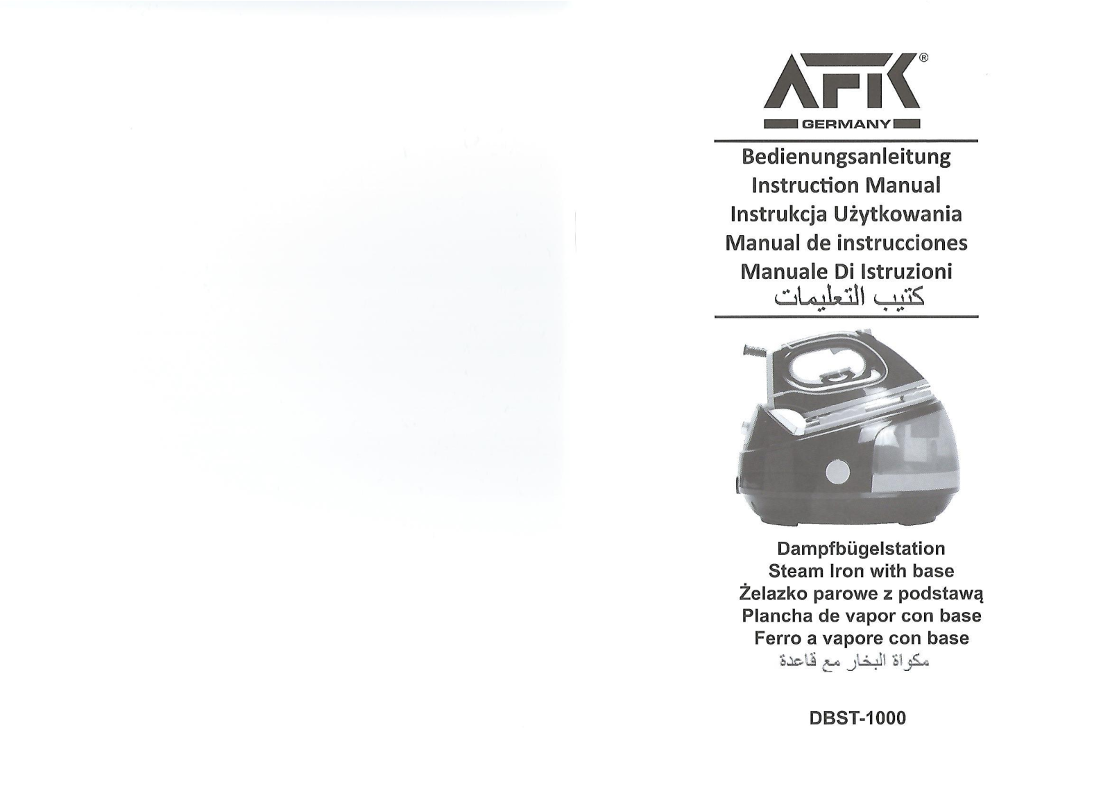 AFK DBST-1000 Instruction Manual