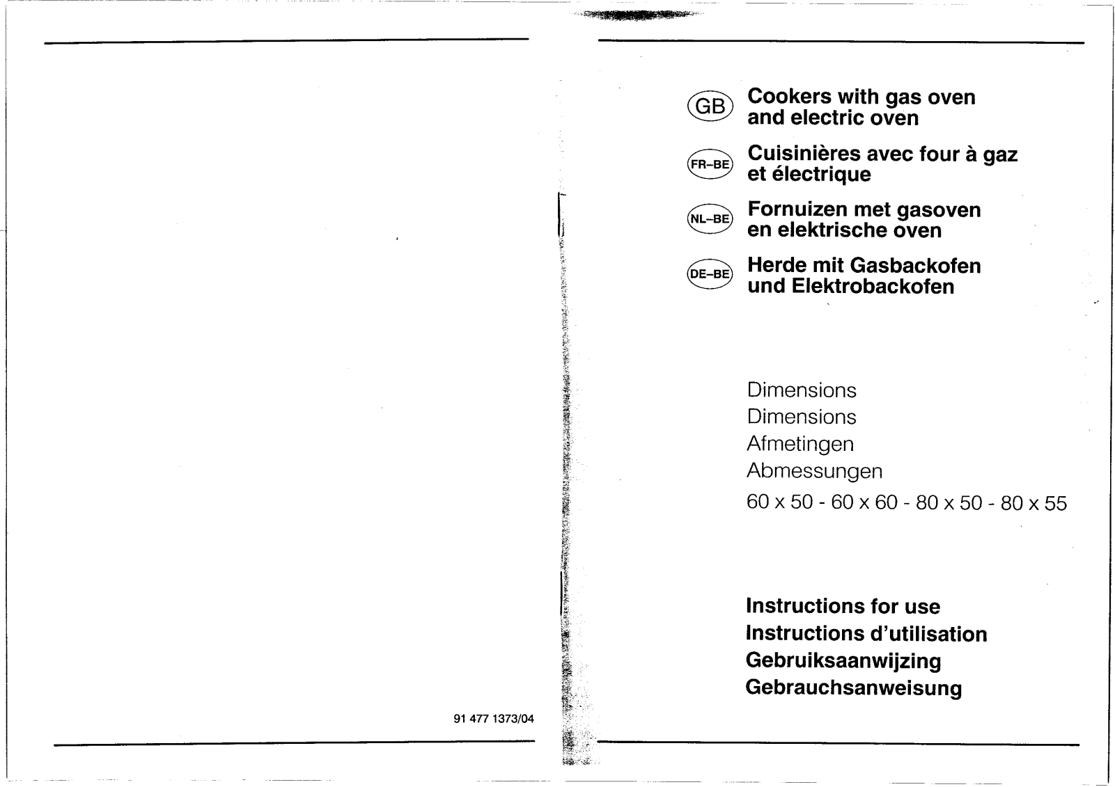 SMEG CBE664MFV User Manual