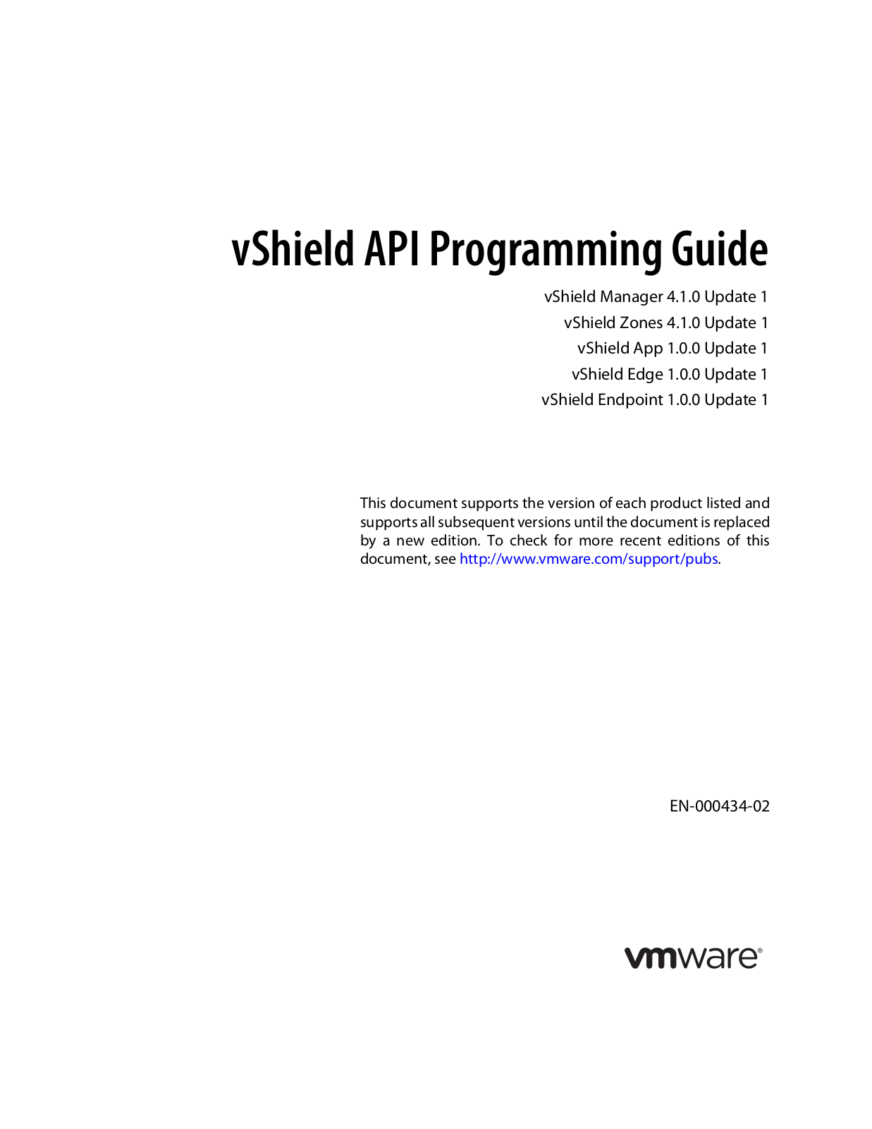 VMware vShield - 4.1 Programming Guide