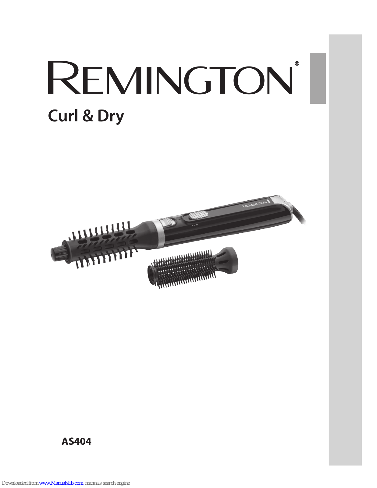 Remington Curl & Dry AS404 User Manual