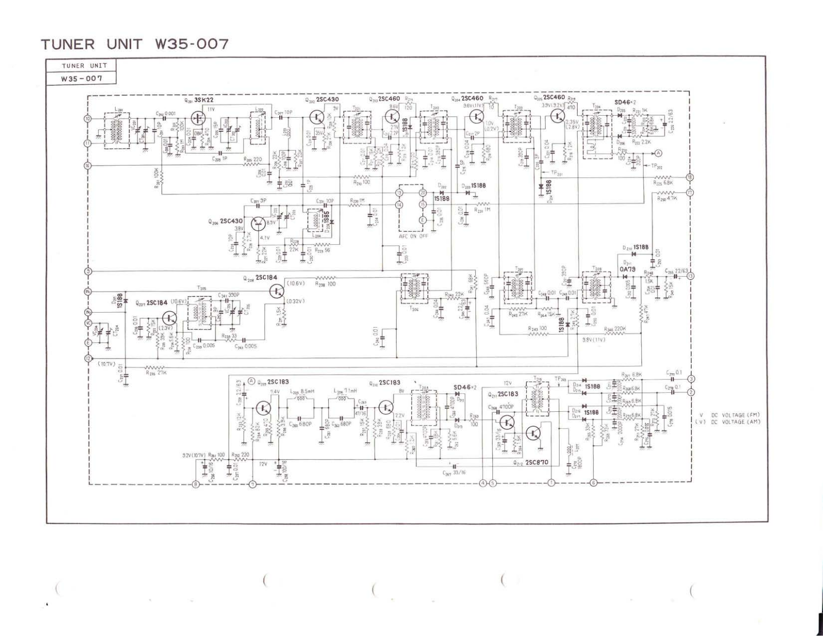 Pioneer W35-007 Schematic