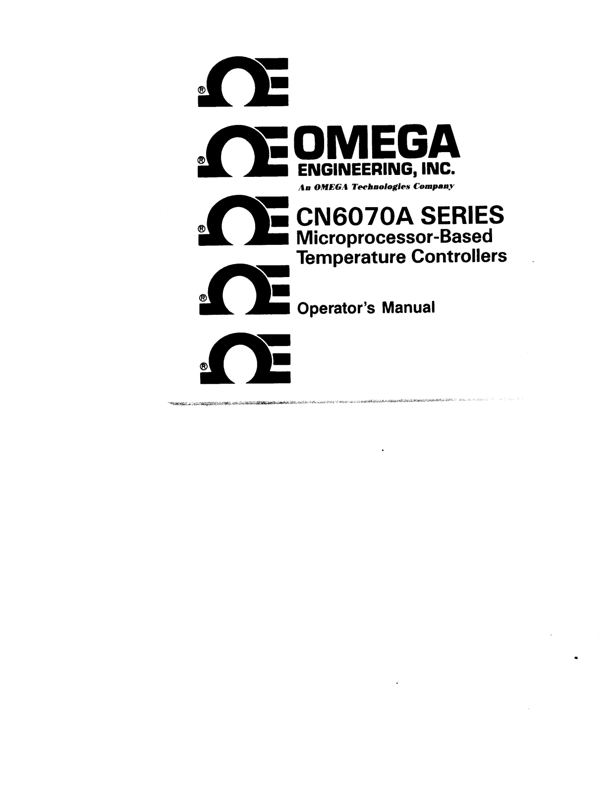 Omega Products CN6070A-C1 Installation  Manual