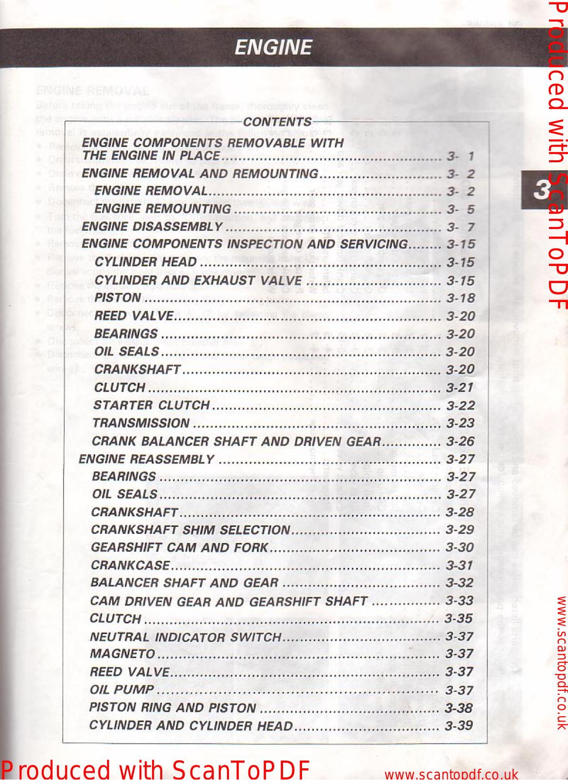 Suzuki 125RG Service Manual 3 engine