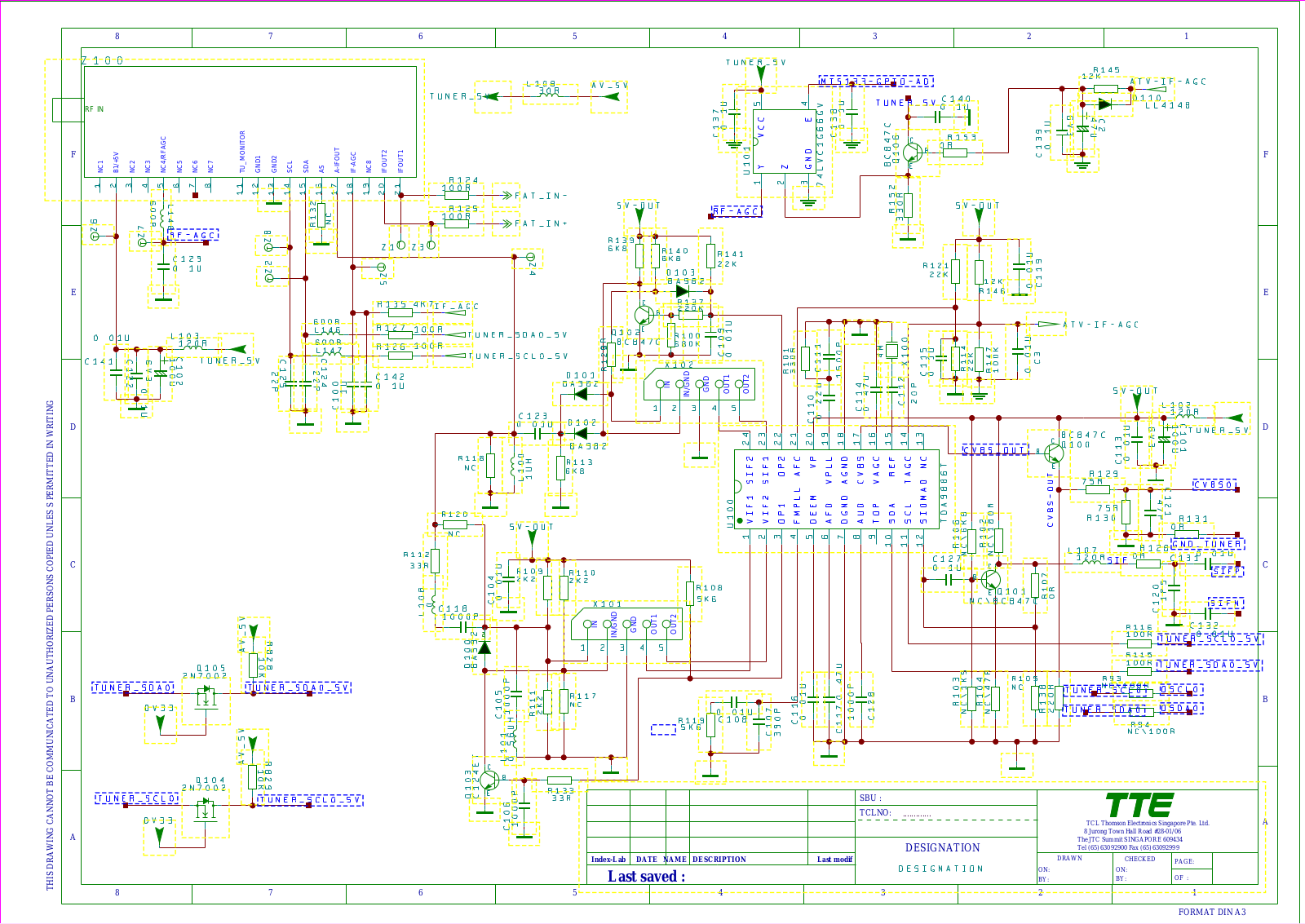 THOMSON 22E92NH22 Schematic