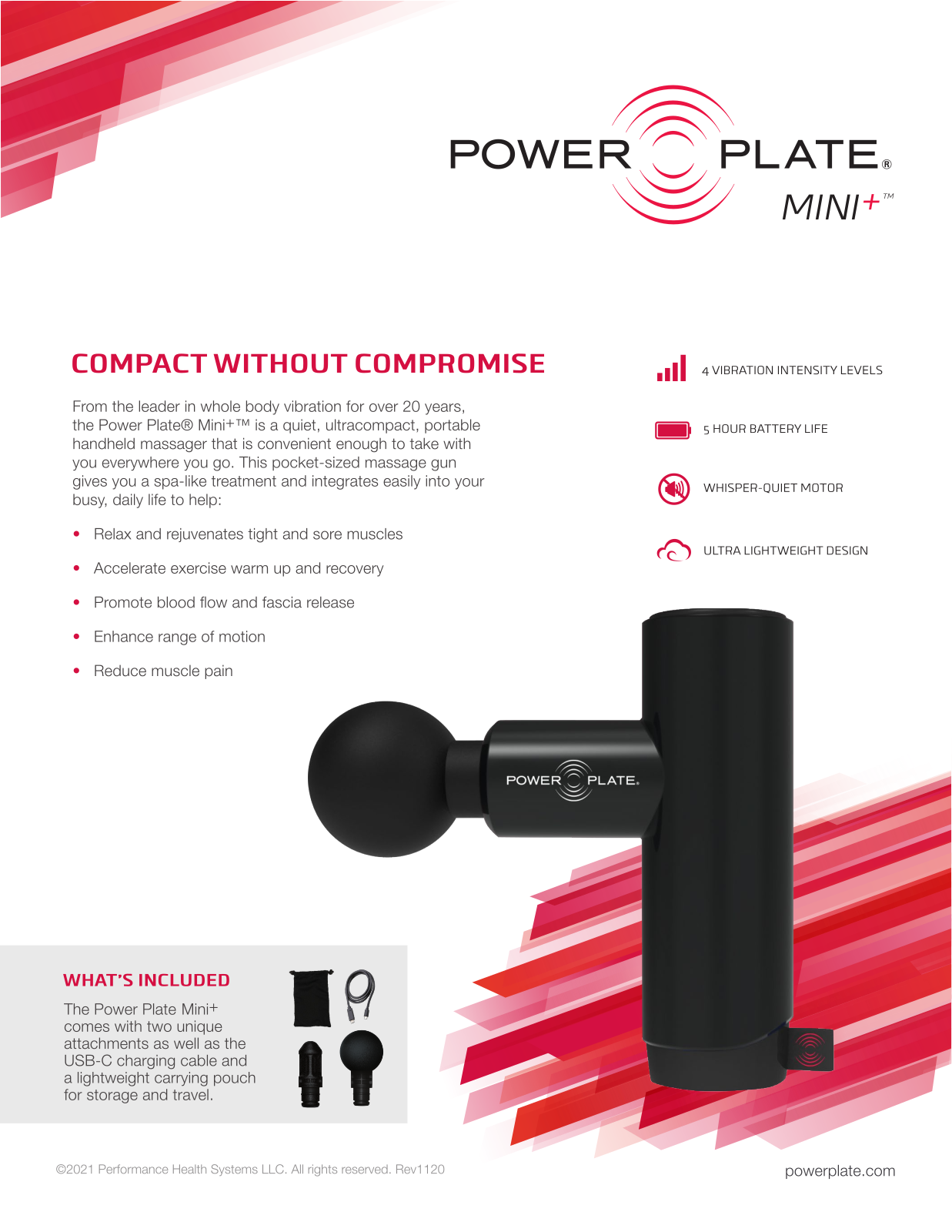 Power Plate MINI+ Specification Sheet