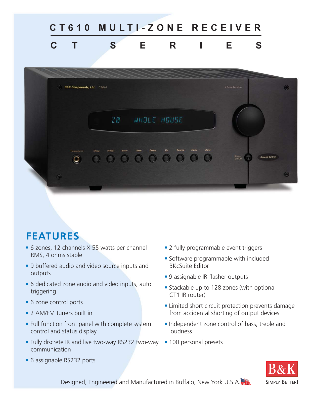 B and K CT-610 Brochure