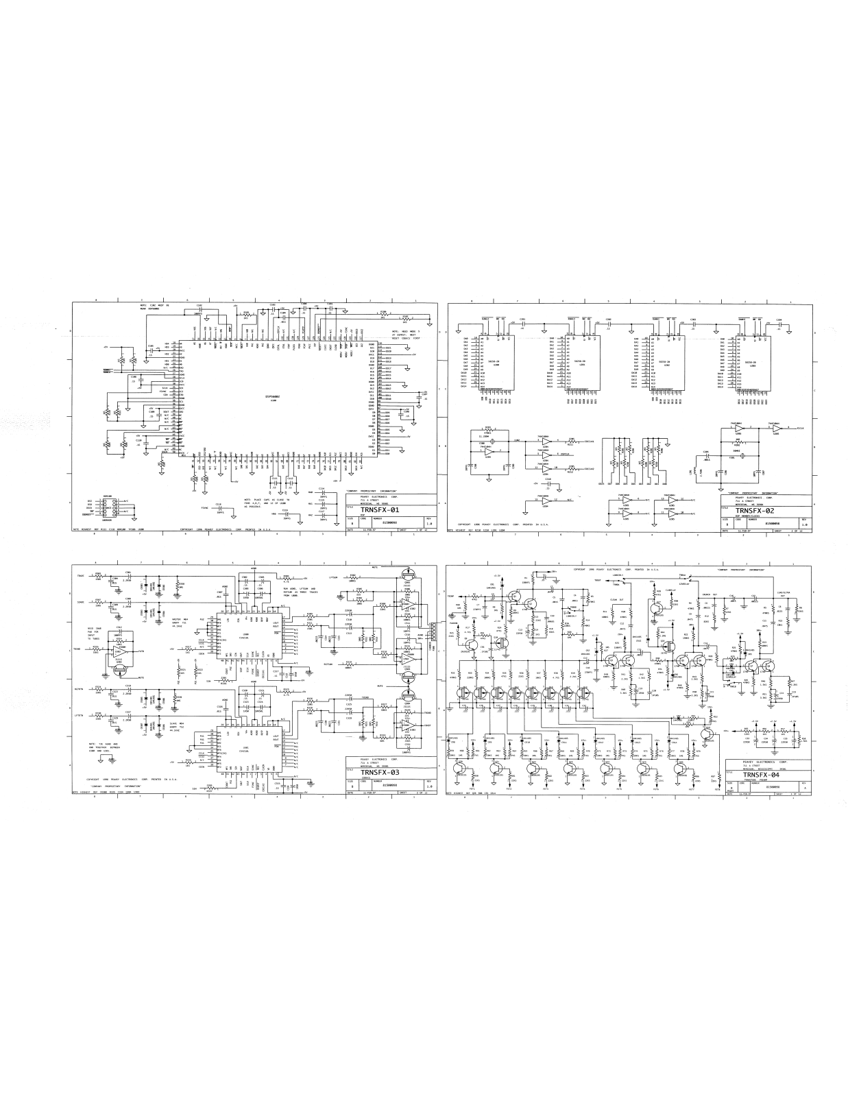 Peavey Transfex Pro 212 Schematic