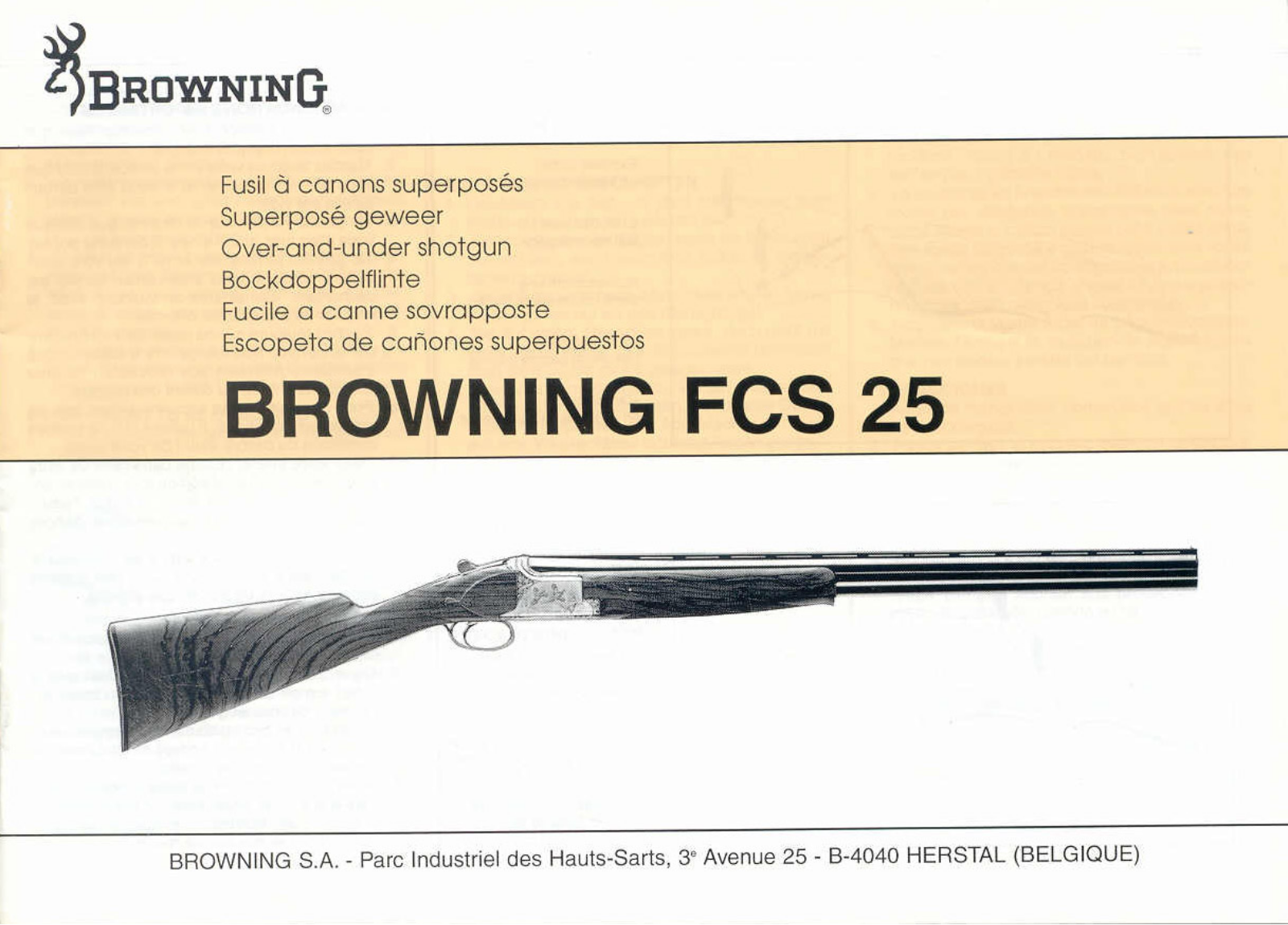 Browning FCS 25 Service manual