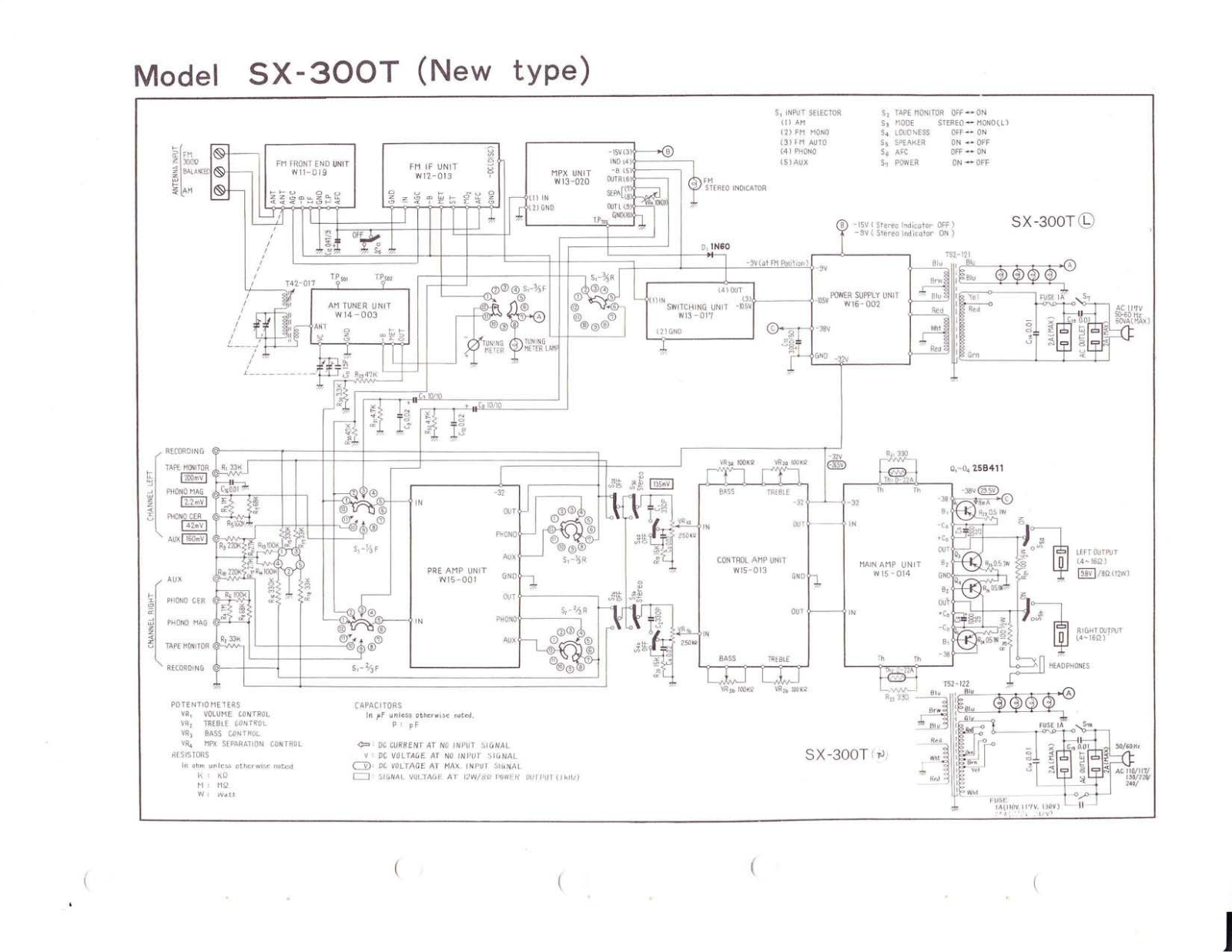 Pioneer SX-300Ta Schematic