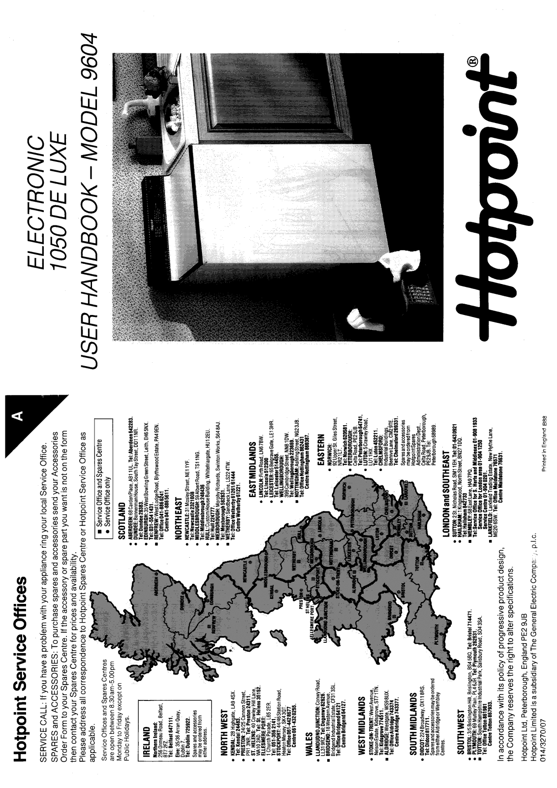 Hotpoint-Ariston HB9604 User Manual