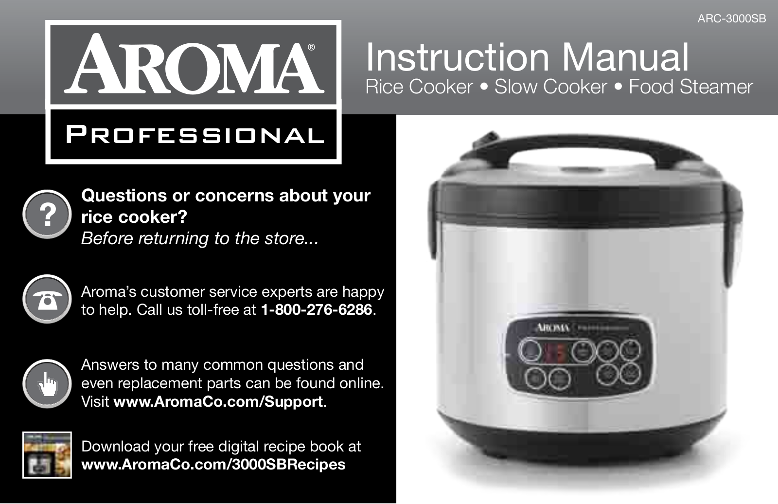 Aroma ARC-3000SB User Manual