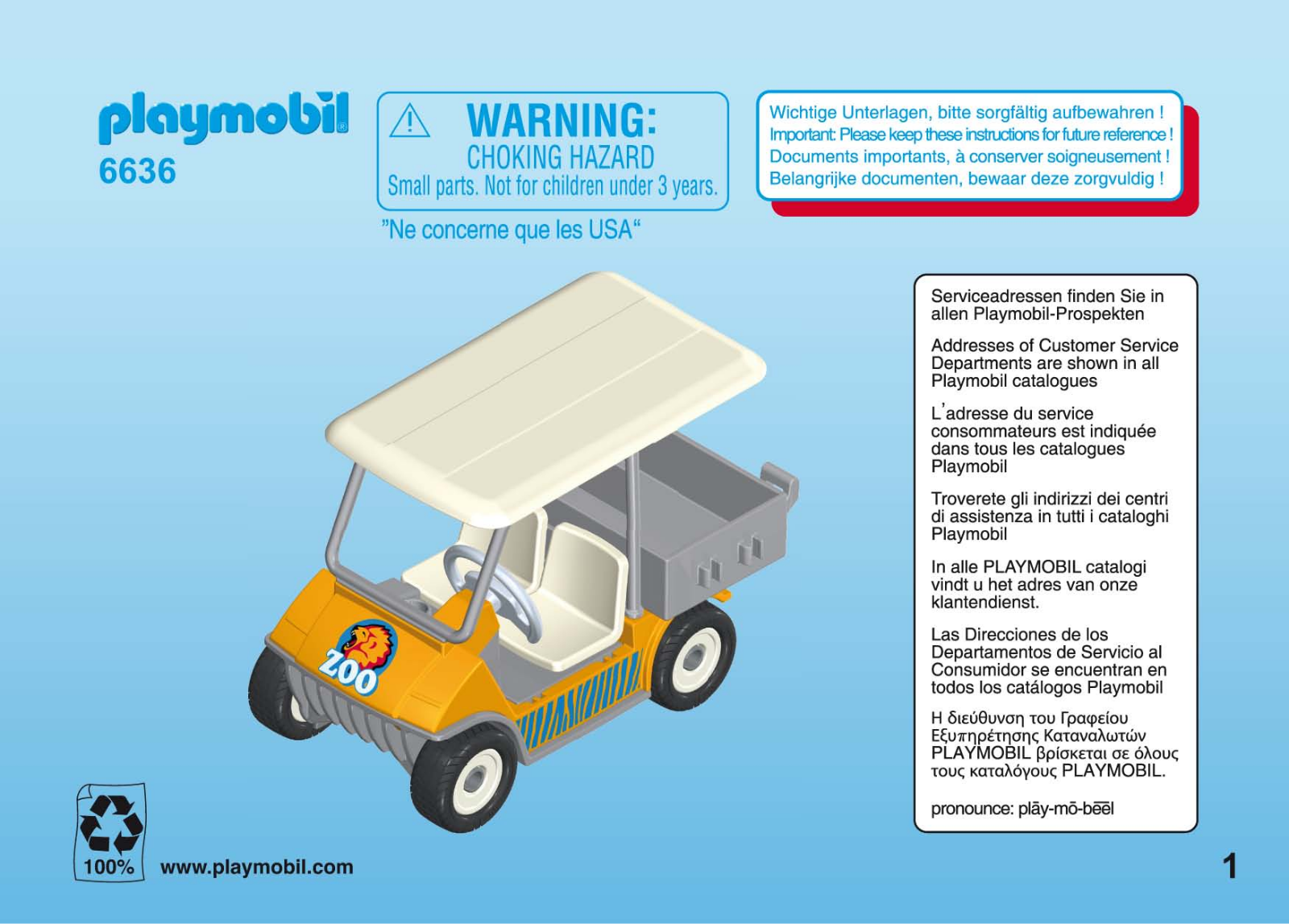 playmobil 6636 Instructions