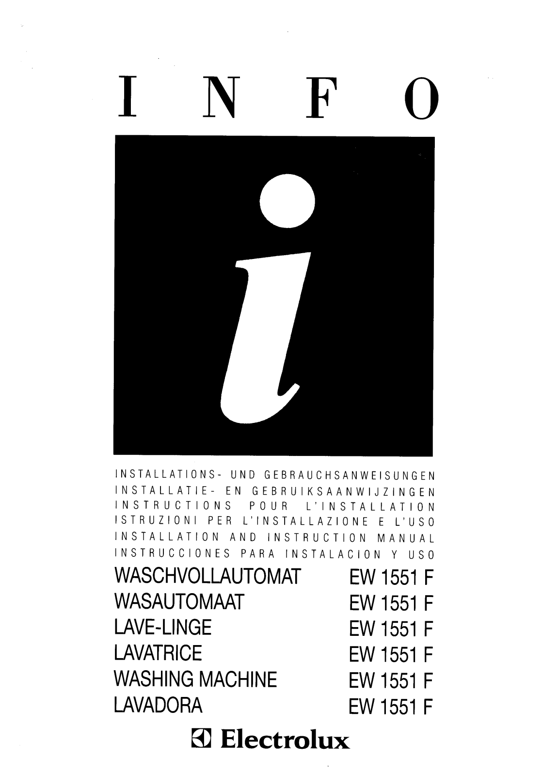 AEG EW1551F User Manual