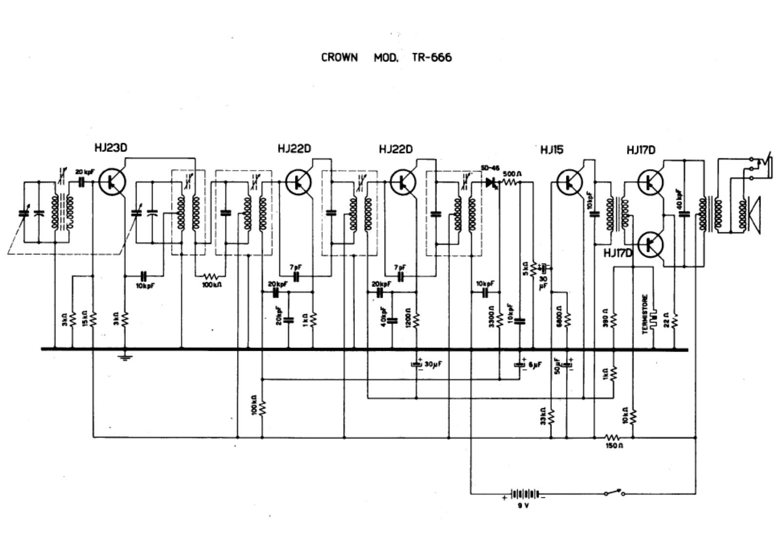 Crown tr666 schematic