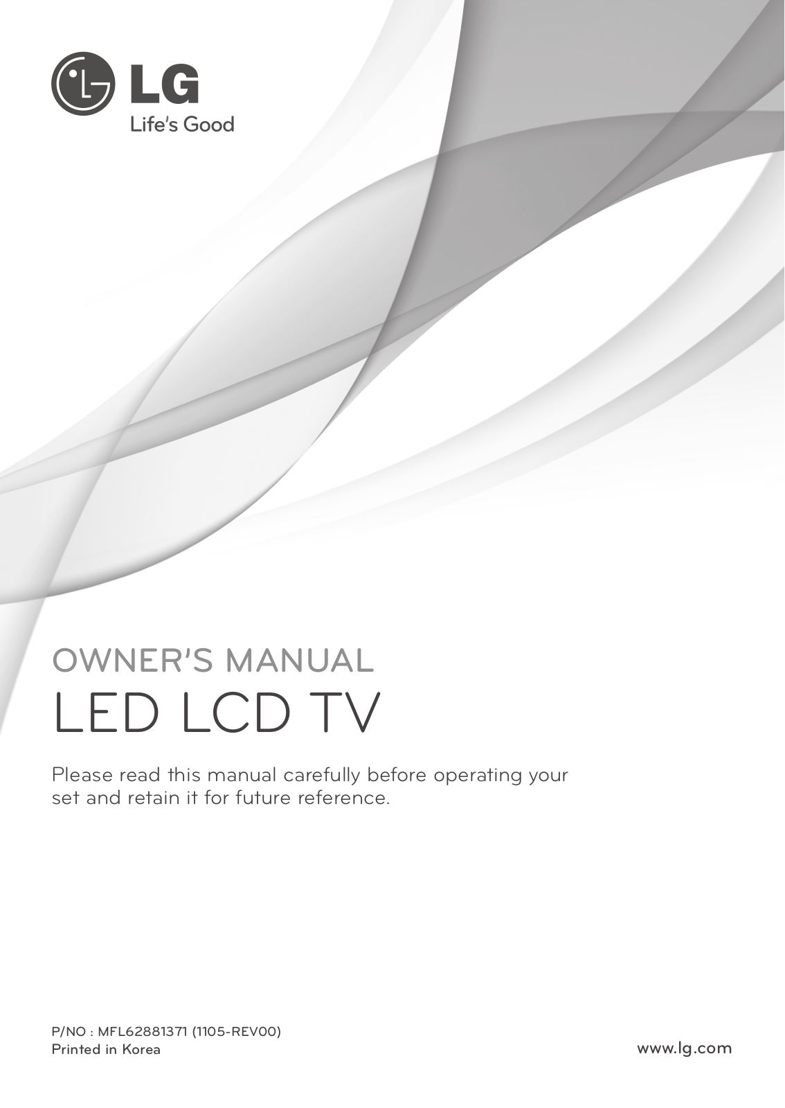 LG 22LV2520 User Manual