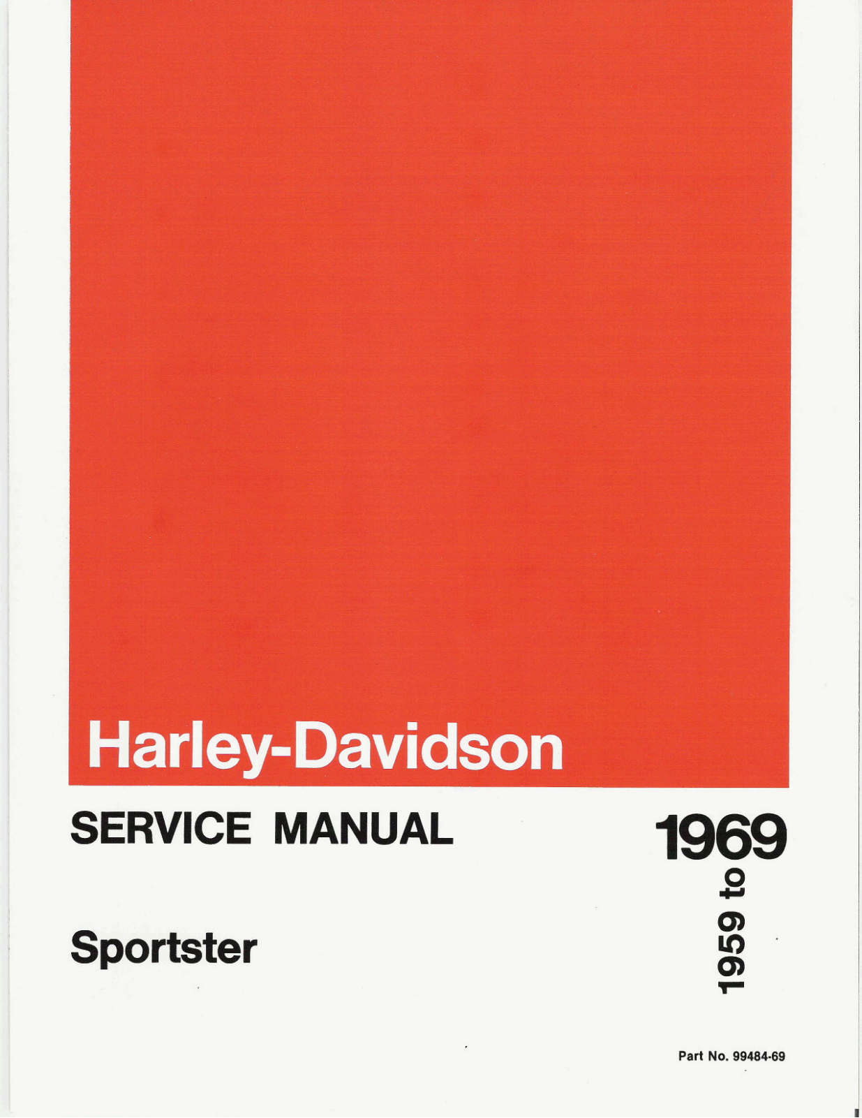 Harley Davidson Sportster 1959-1969 Service Manual