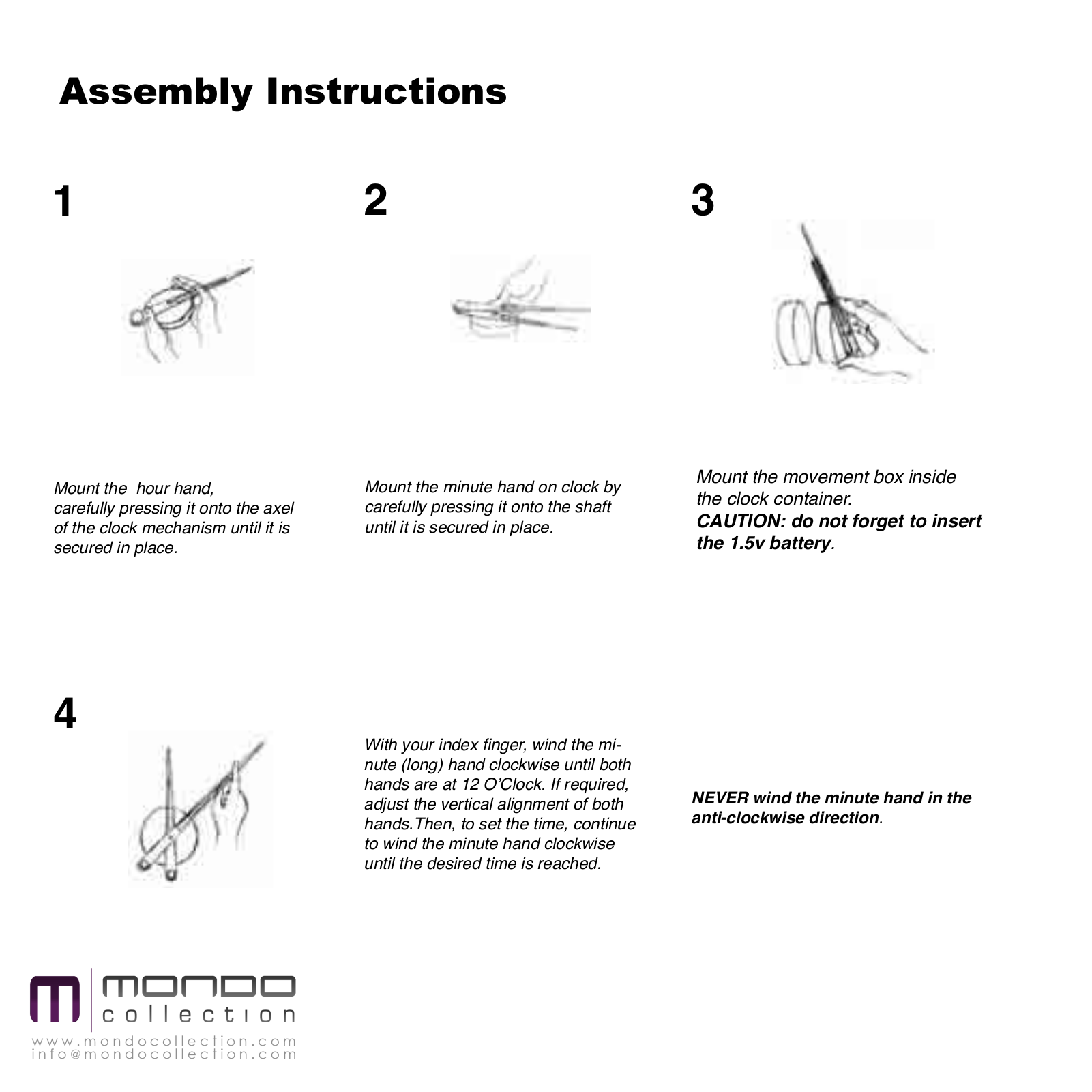 Mondo Nomon Assembly Instructions Manual