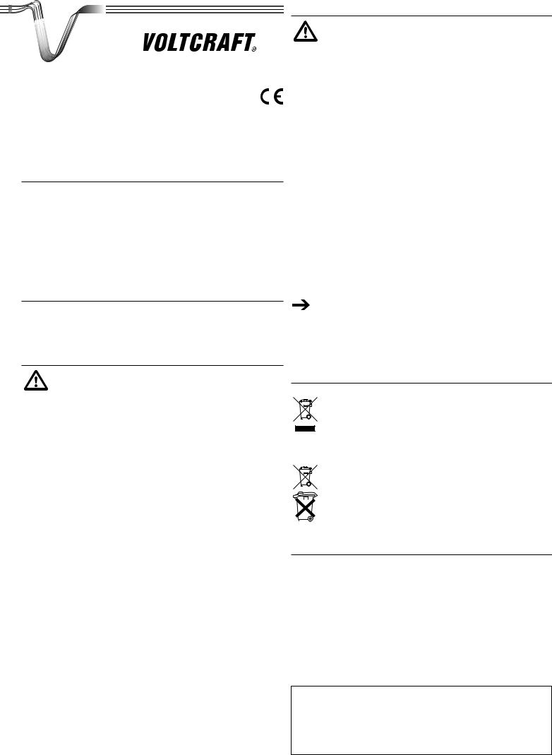 VOLTCRAFT SL-2 User guide