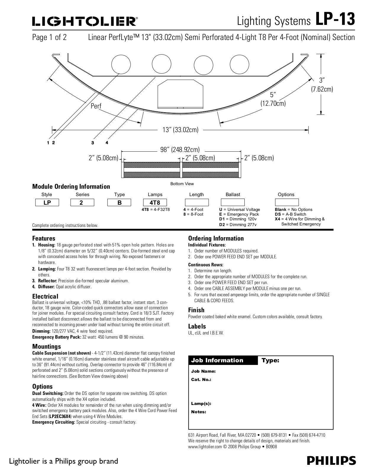 Lightolier LP-13 User Manual