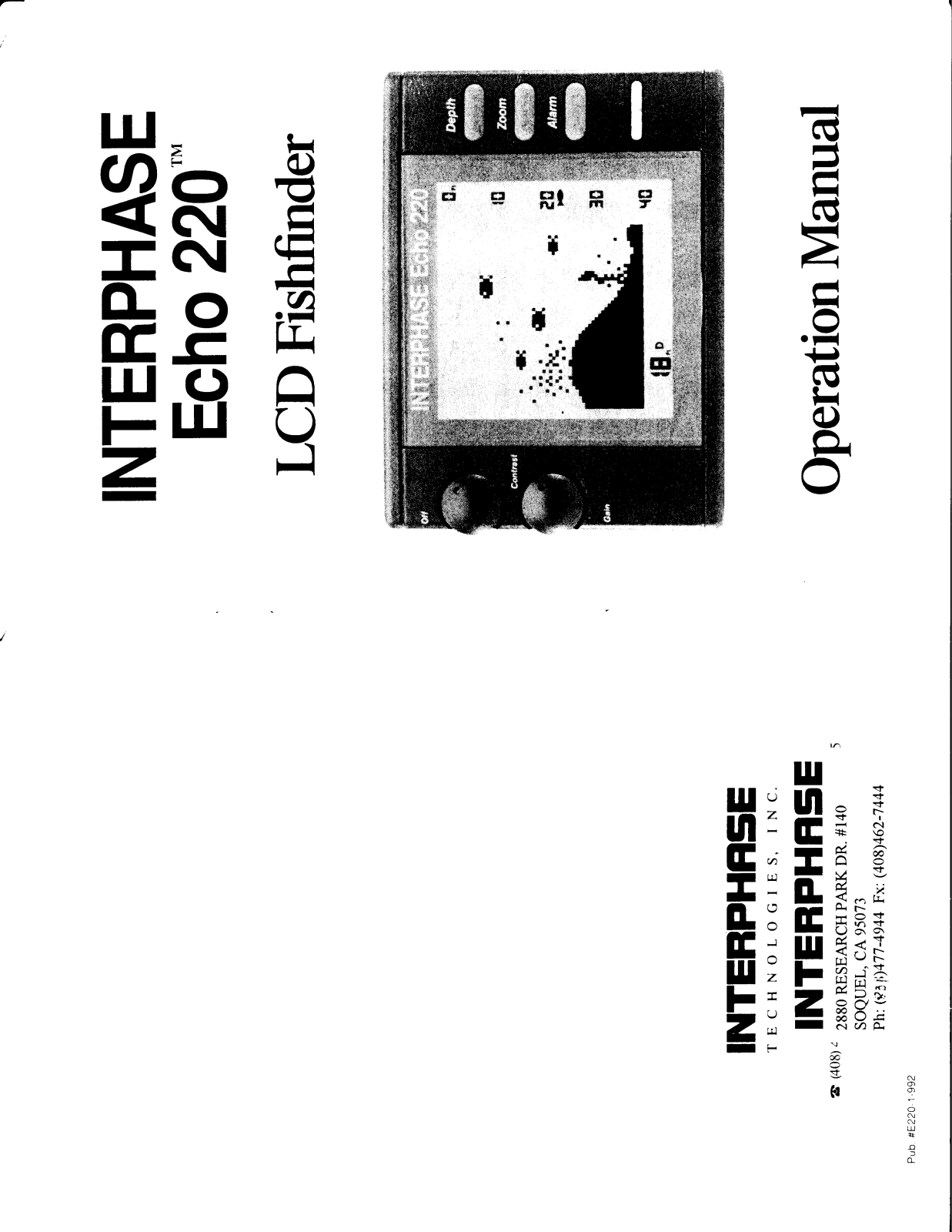 Interphase Tech Echo 220 User Manual - ManualMachine.com