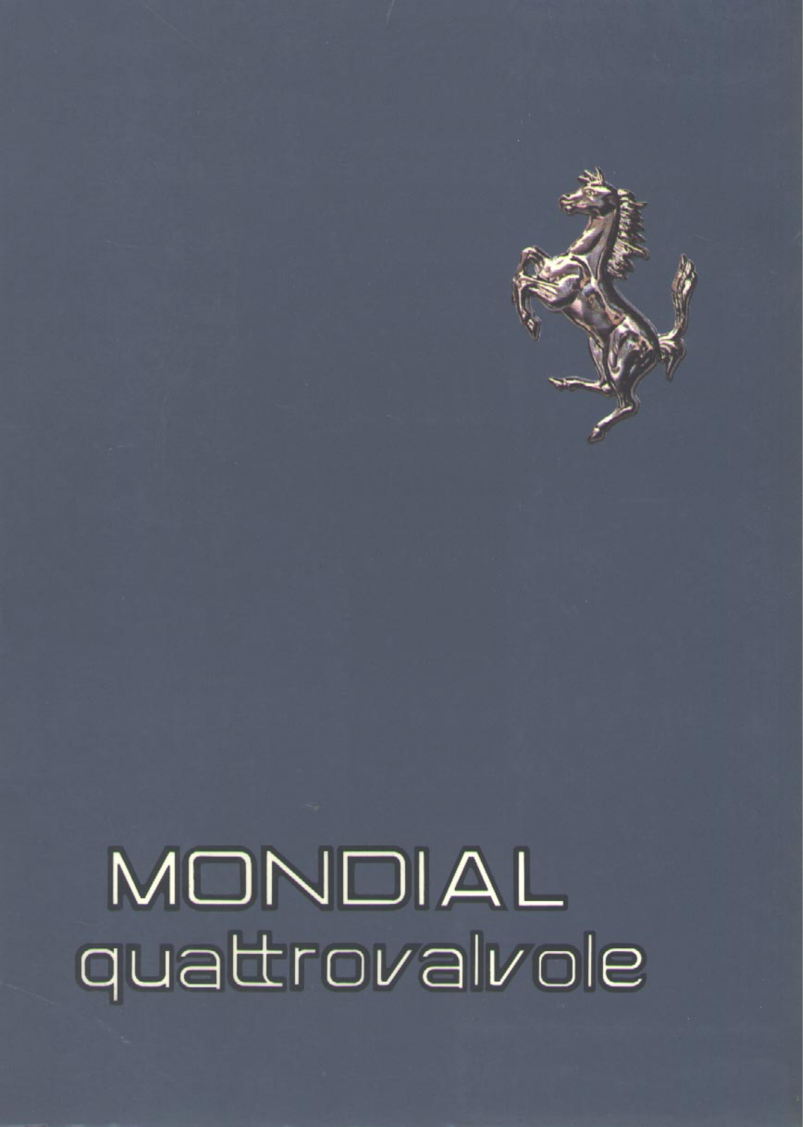 Ferrari Mondial 1982 User Manual