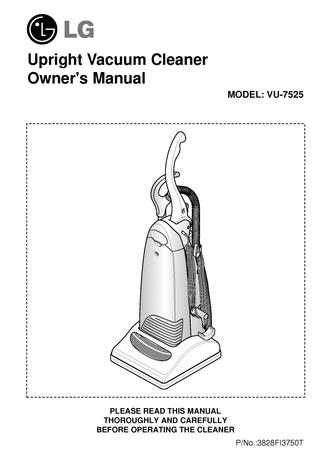 LG VU-7525 User Manual