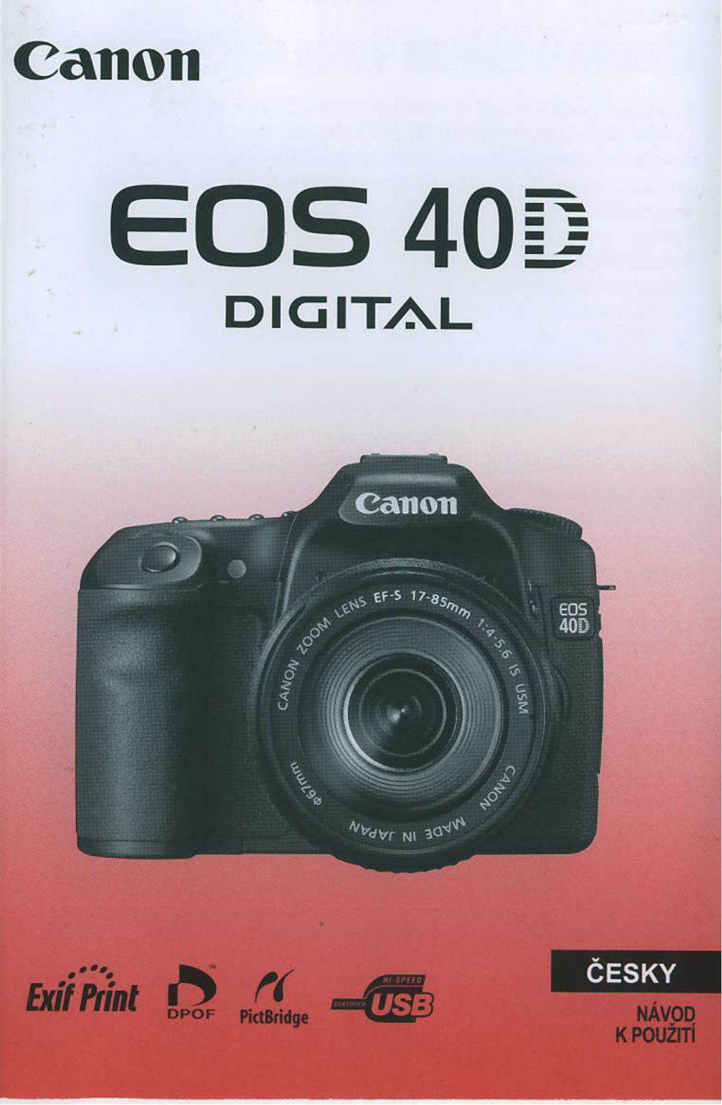 Canon EOS 40D Digital User Manual