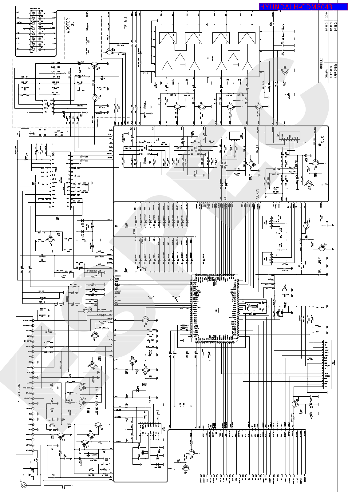 Hyundai H-CDM8043 Schematic