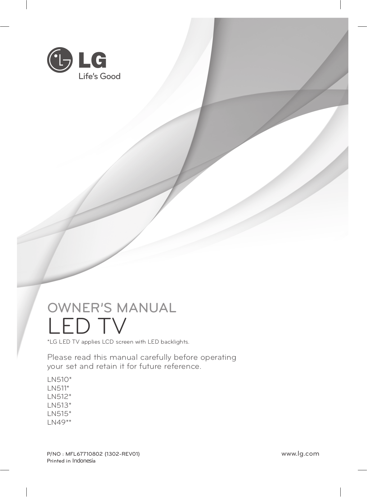 LG 39LN5110 Owner’s Manual