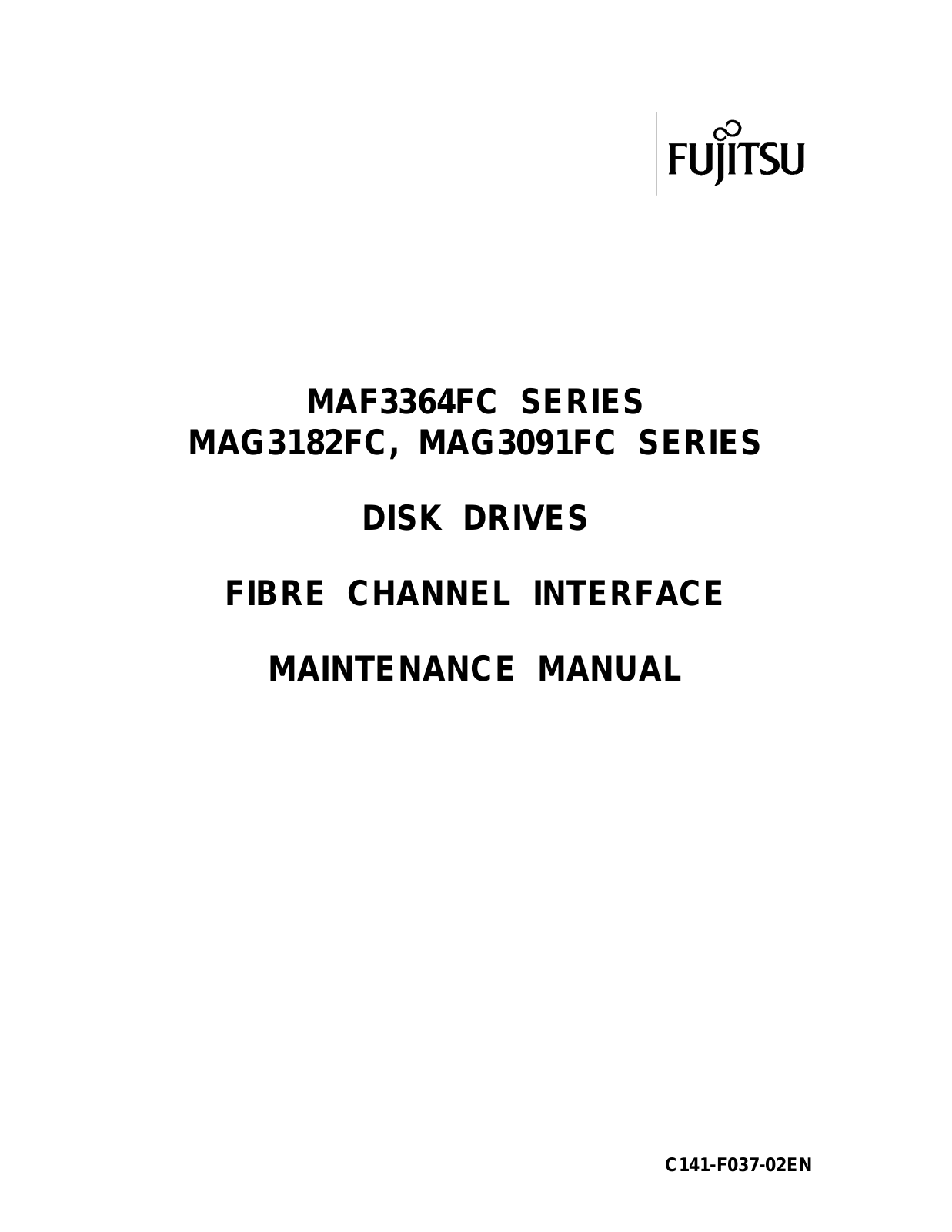 Fujitsu MAG3091FC, MAF3364FC, MAG3182FC User Manual