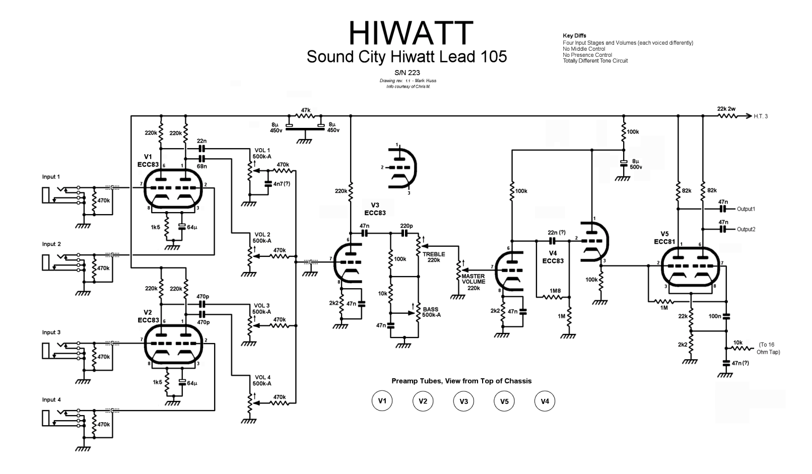 Hiwatt sc 105 schematic - ManualMachine.com