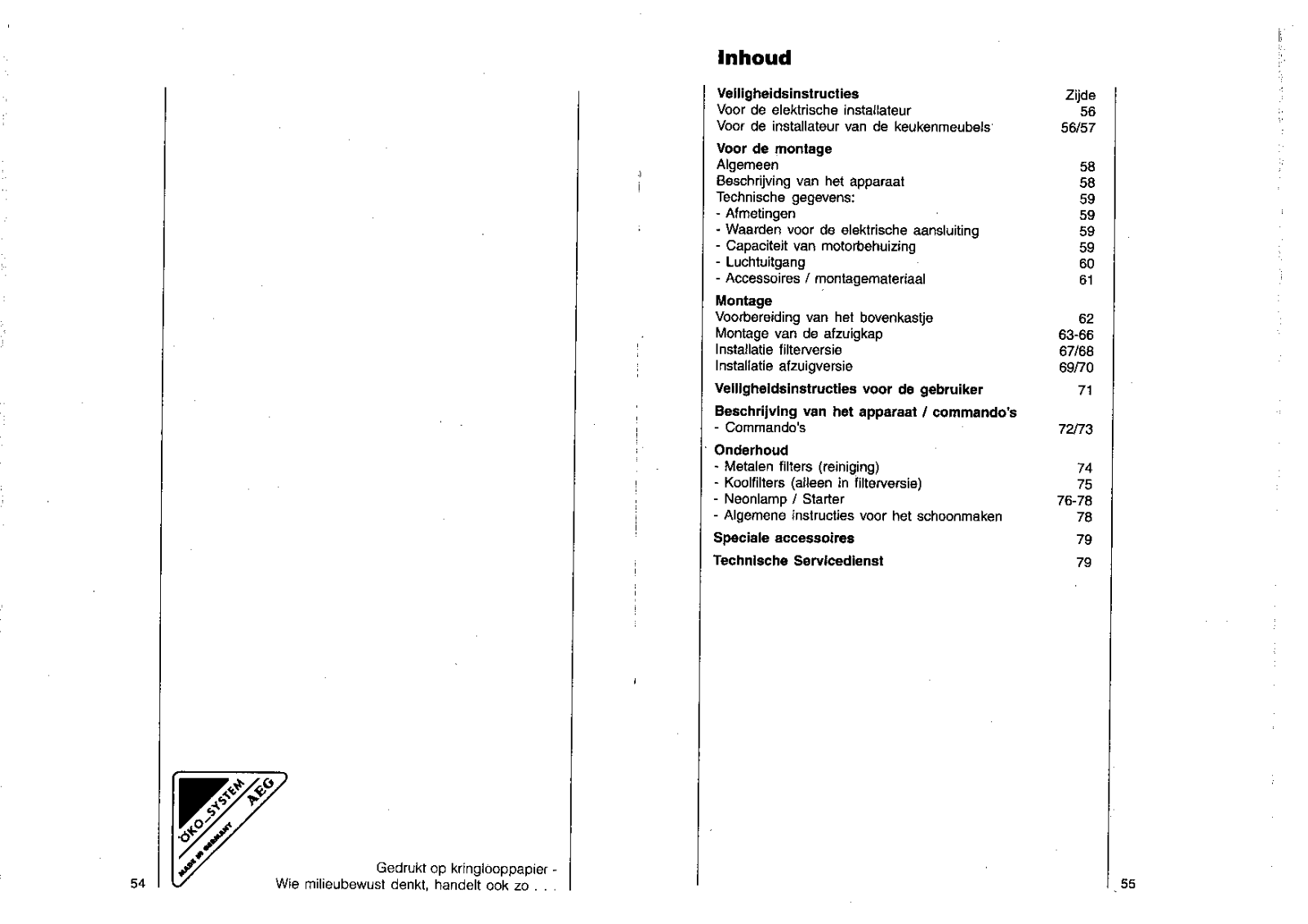 AEG 7509D-W, 7509D-M, 7509D-D User Manual