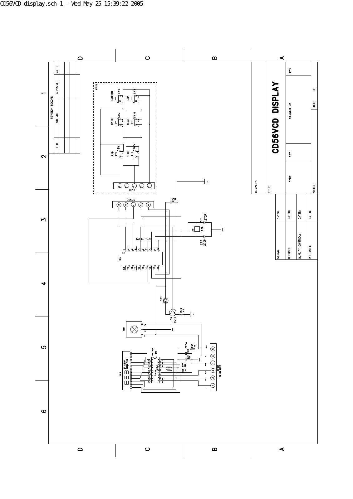 Vitek HD-CD56VCD Schematic