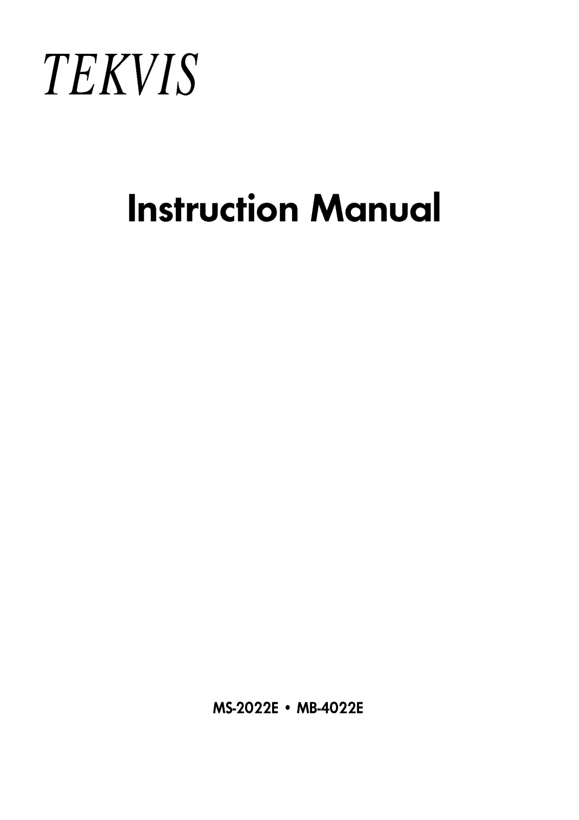 LG MS-2022E User Manual