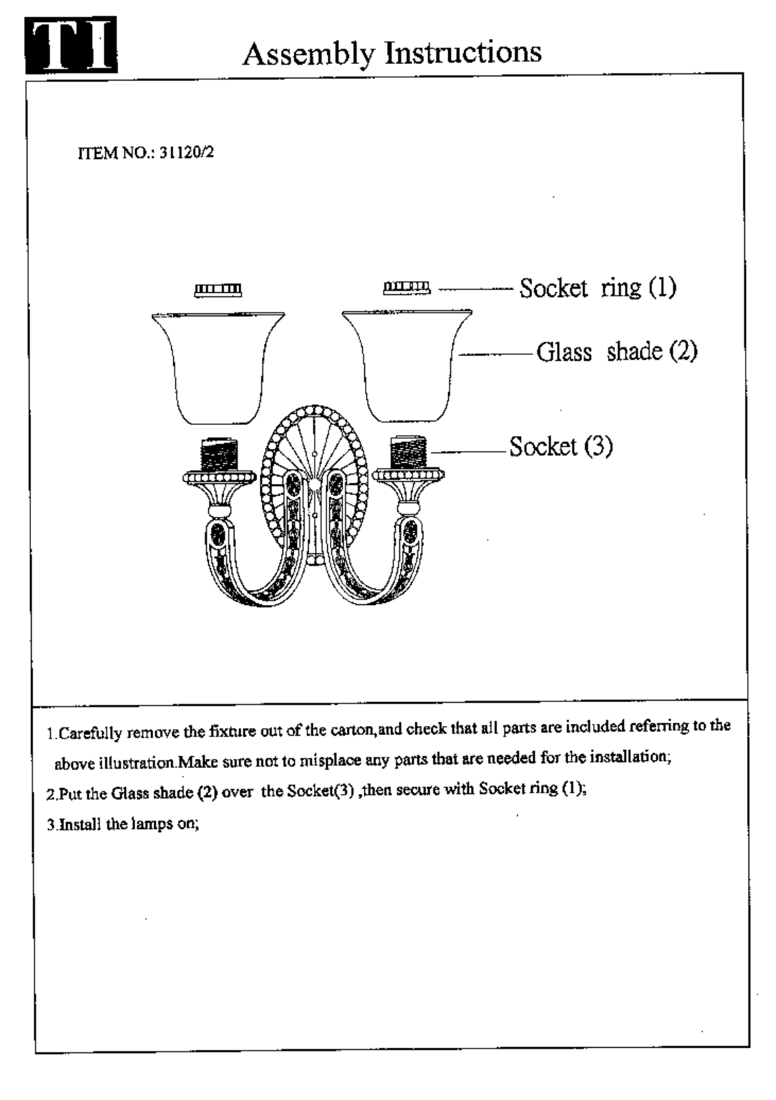 Triarch 31120-2 User Manual