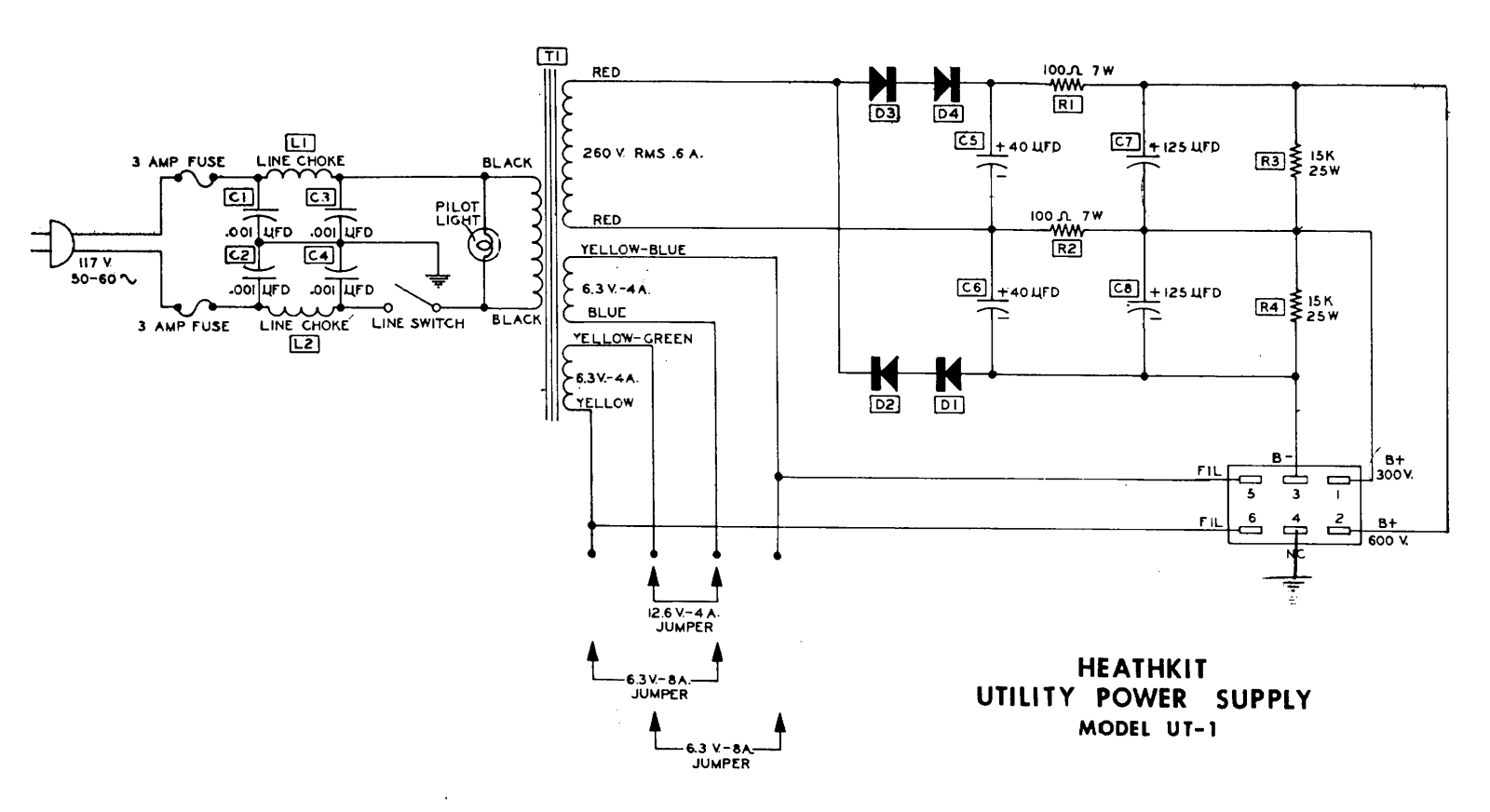 Heath Company UT-1 Schematic