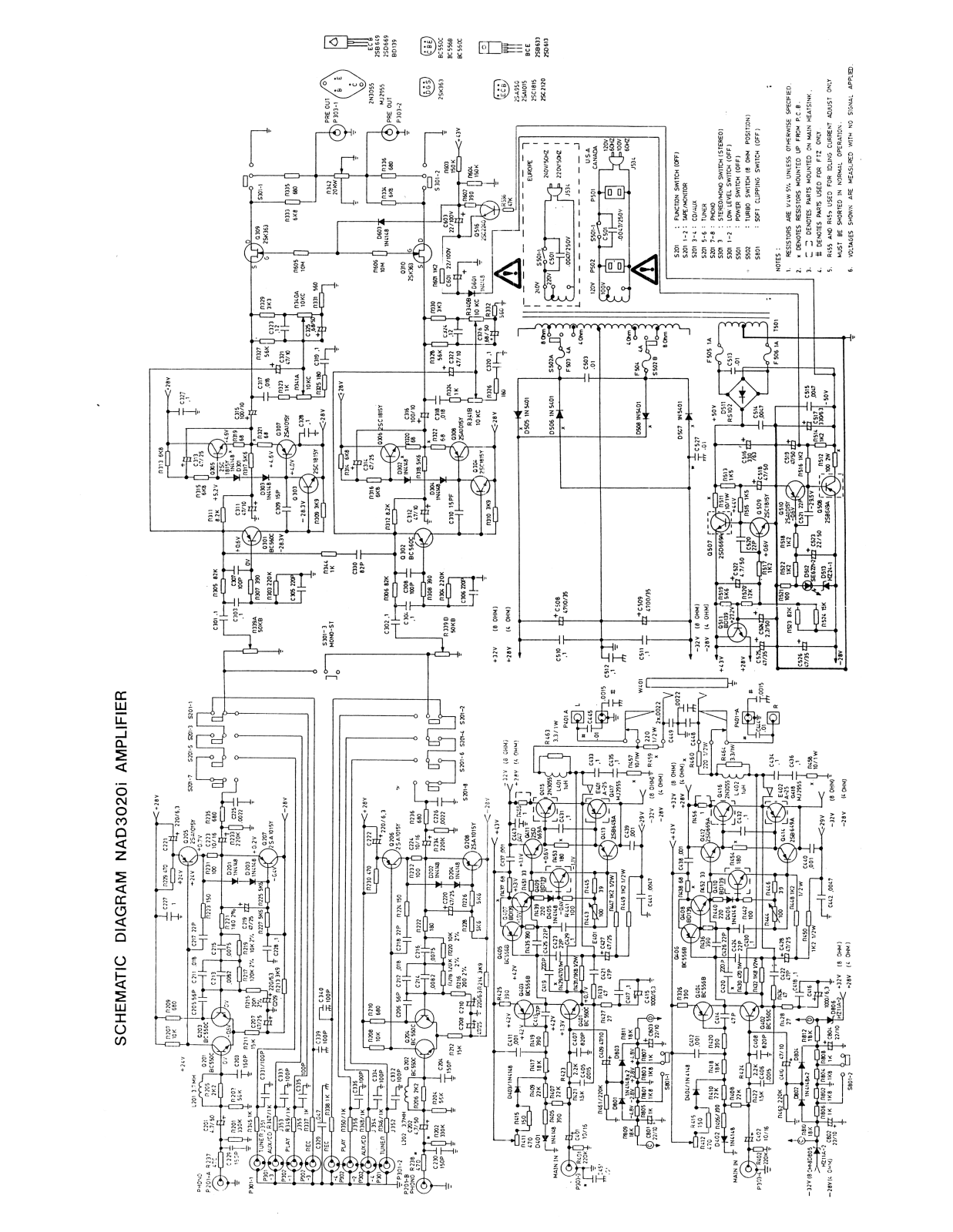 Nad 320i schematic