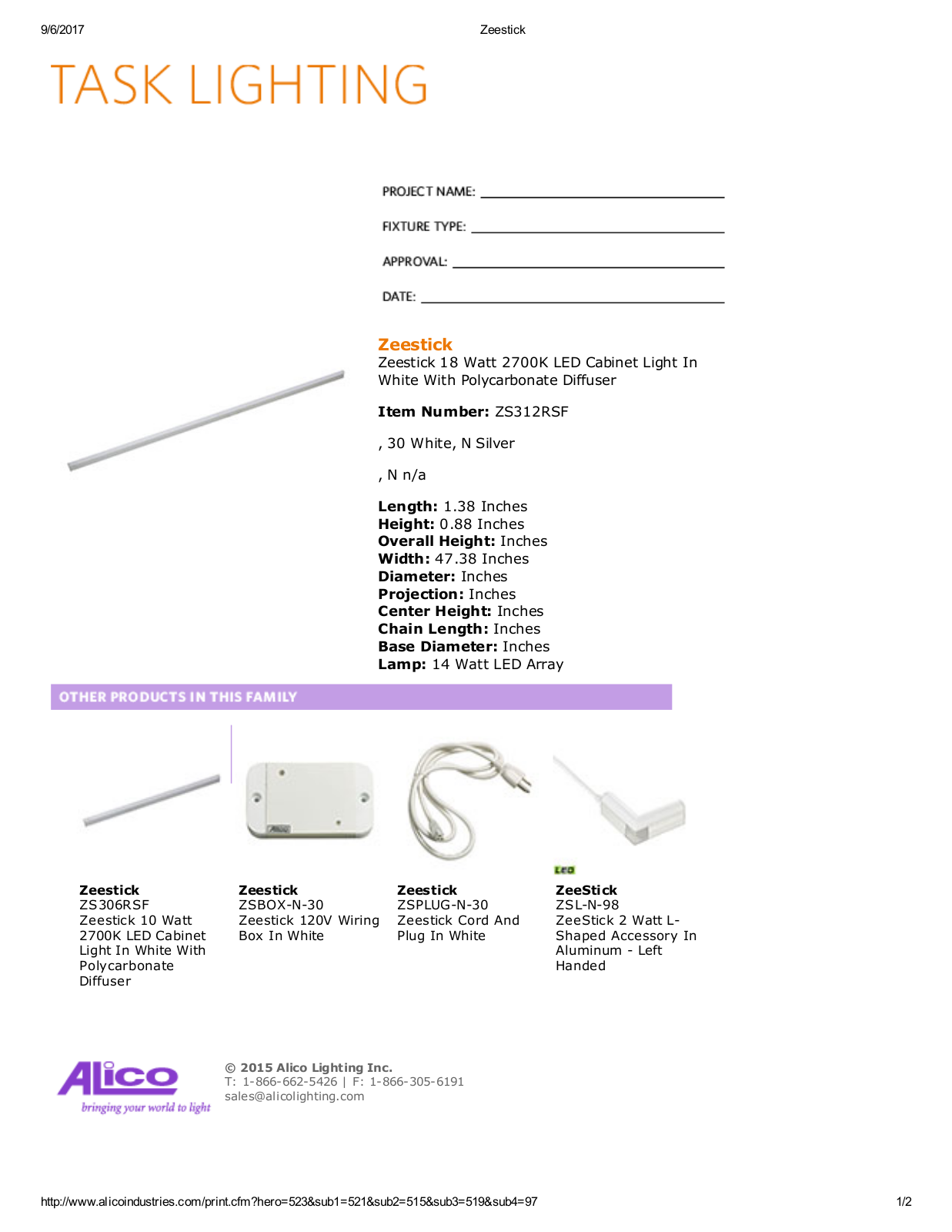 Alico LED1927 Specifications - ManualMachine.com