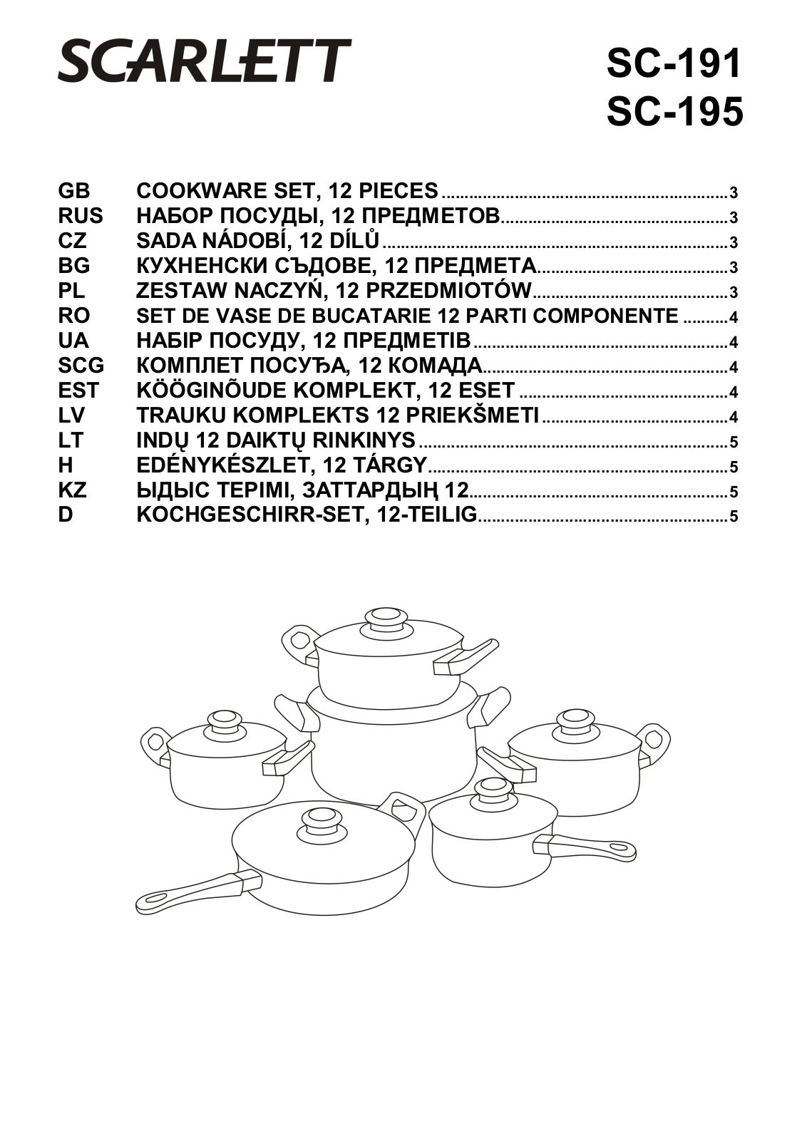 Scarlett SC-191 User Manual