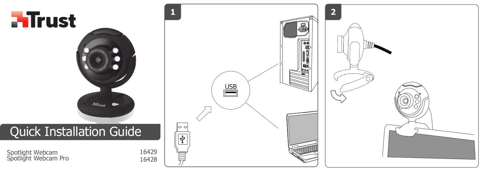 TRUST SpotLight Webcam User Manual