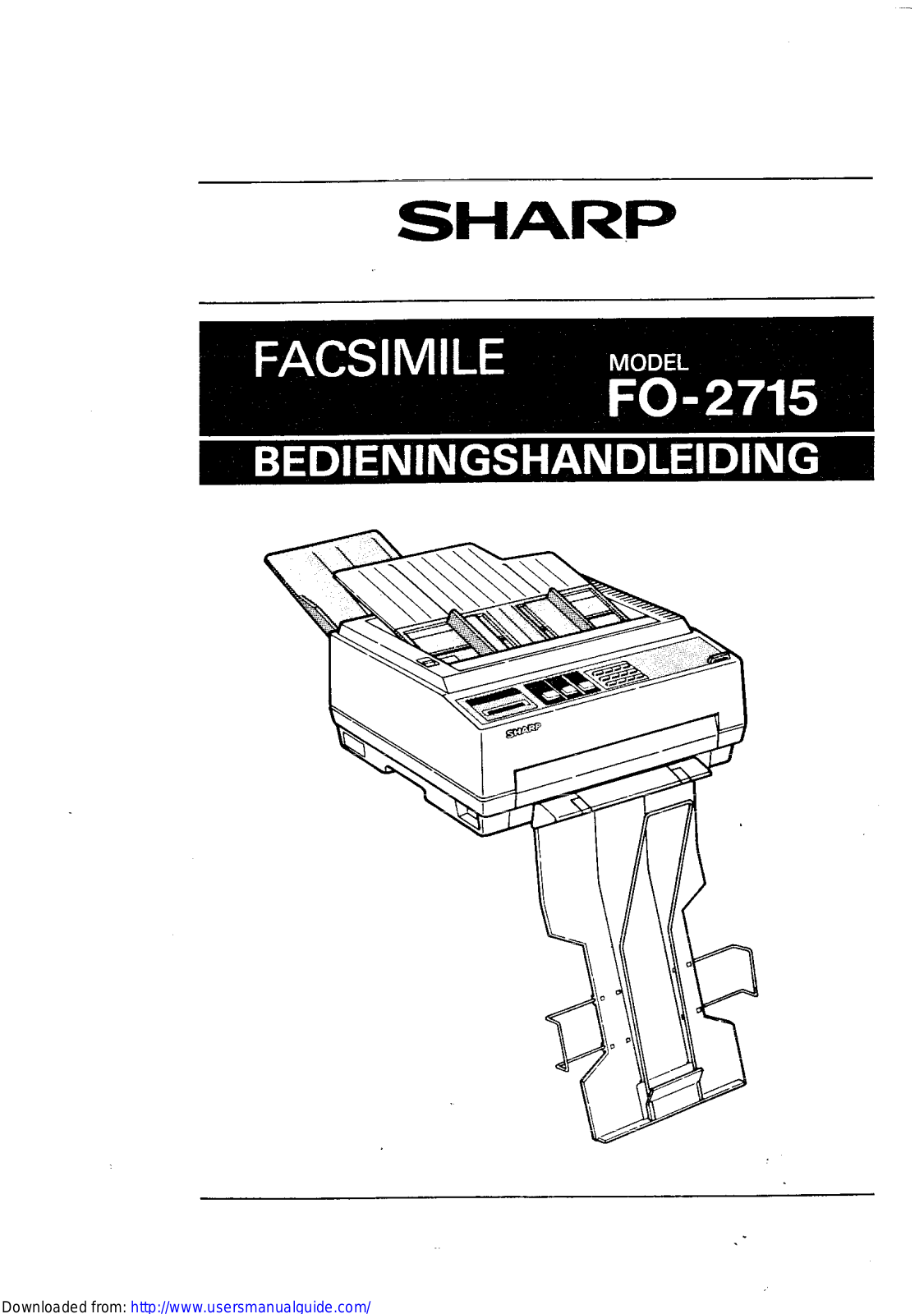 SHARP FO-2715 User Manual