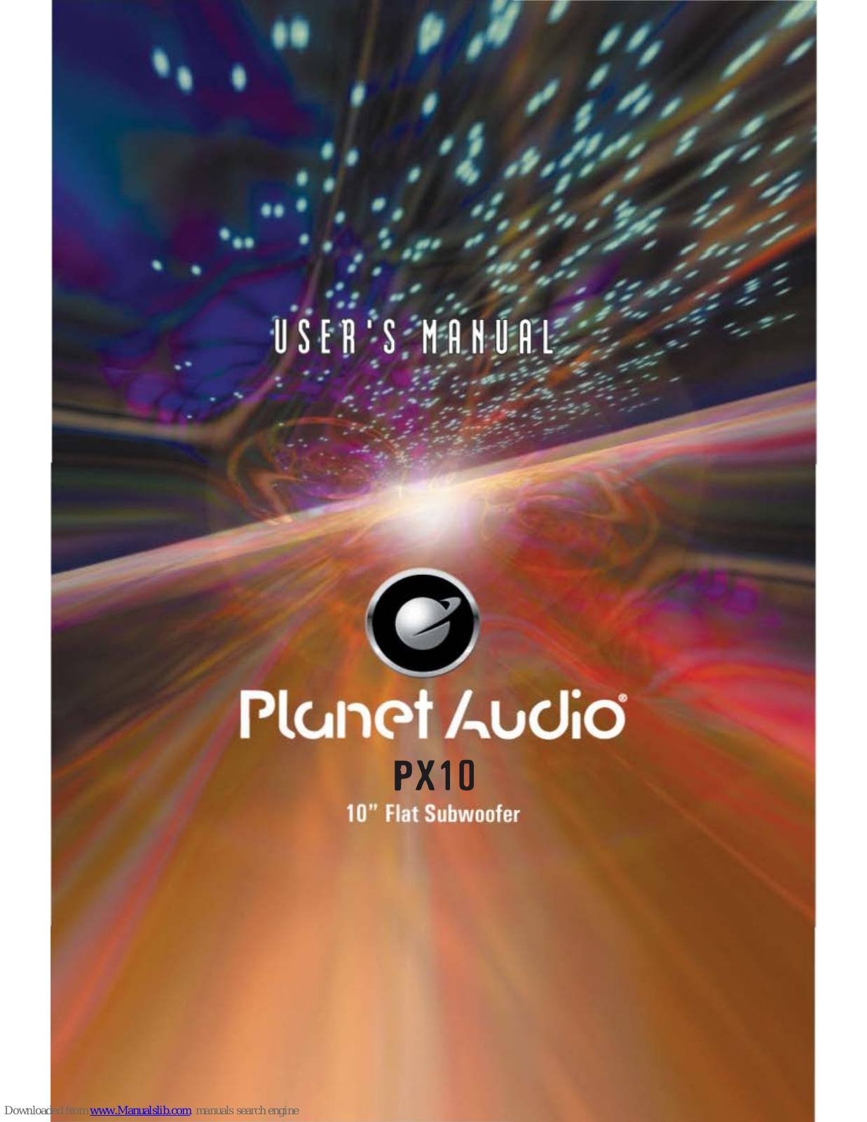 Planet Audio PX10 User Manual