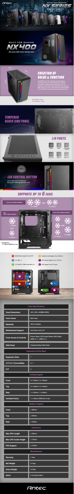 Antec NX400 User Manual